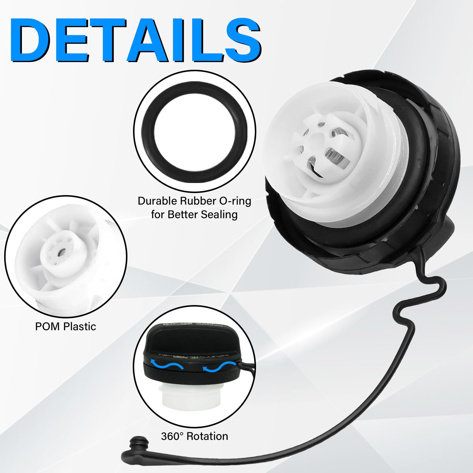 Gas Cap, Fuel Cap 77300-07030 for Toyota Venza Highlander Tacoma Tundra Camry Rav4 Corolla Sienna Avalon Sequioa, for Lexus CT20