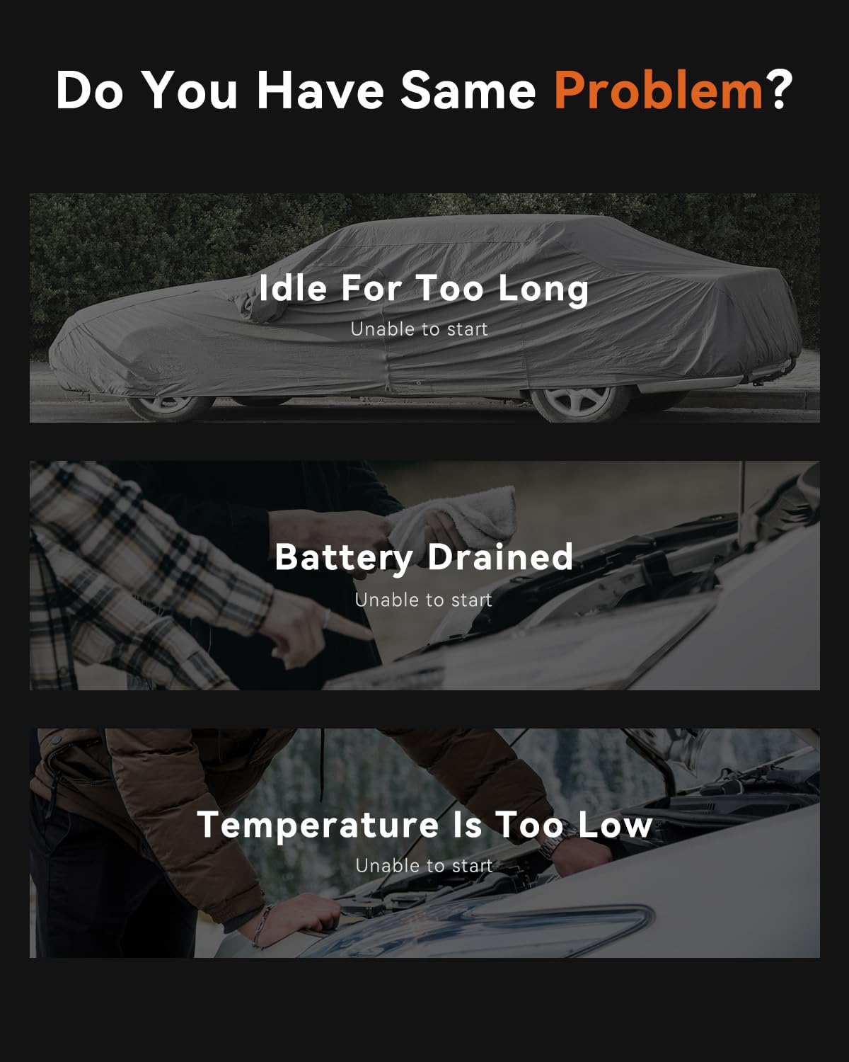 Sunpow 1500A Peak Jump Starter For Up To 8L Gas Or 6.0L Diesel Engine, 12V Auto Lithium Battery Booster For Cars, Trucks, Suv, P