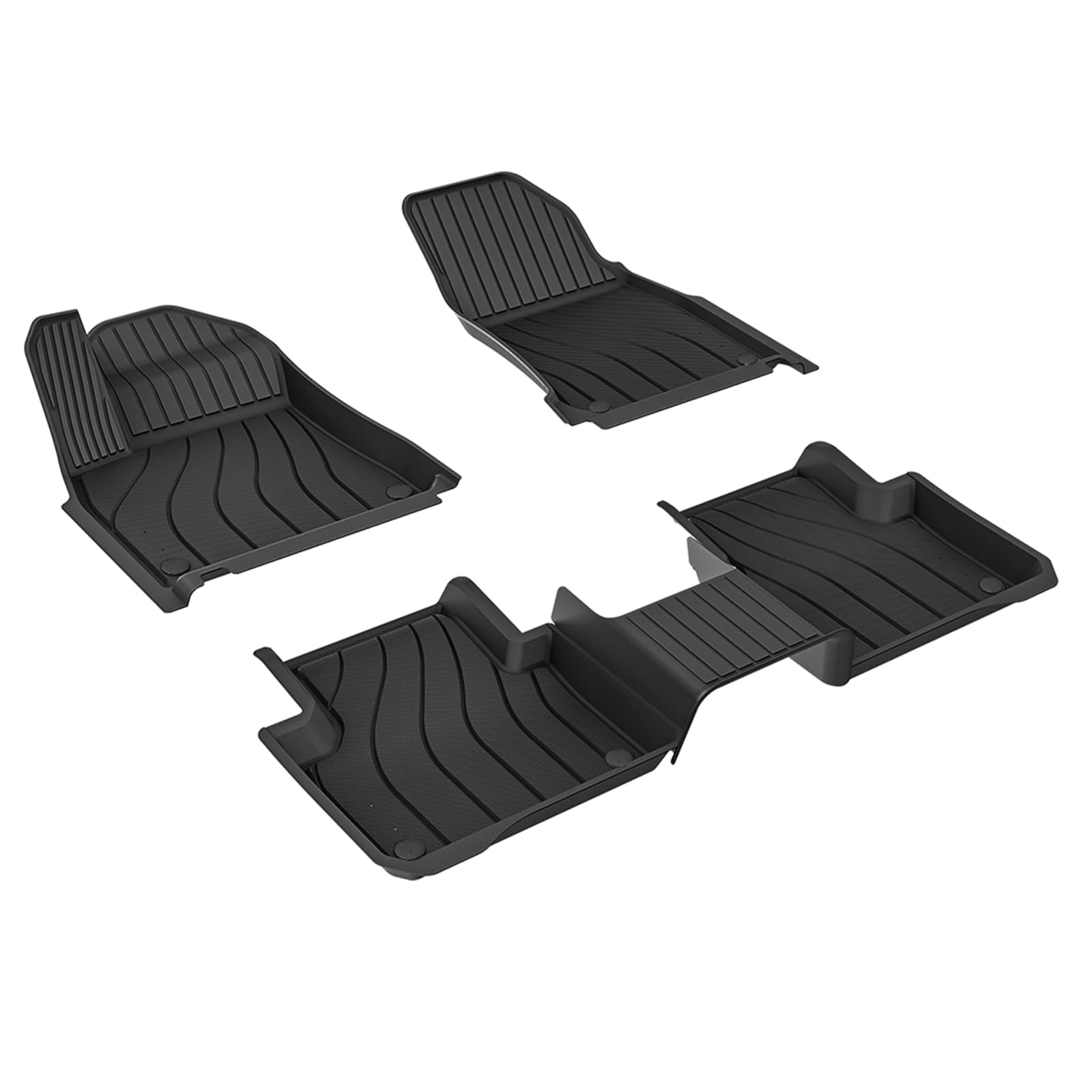 3W Floor Mats Fit Porsche Cayenne 2019-2024 2025 (5 Pcs), Tpe All Weather Custom Fit Floor Liner For Porsche Cayenne 1St And 2Nd
