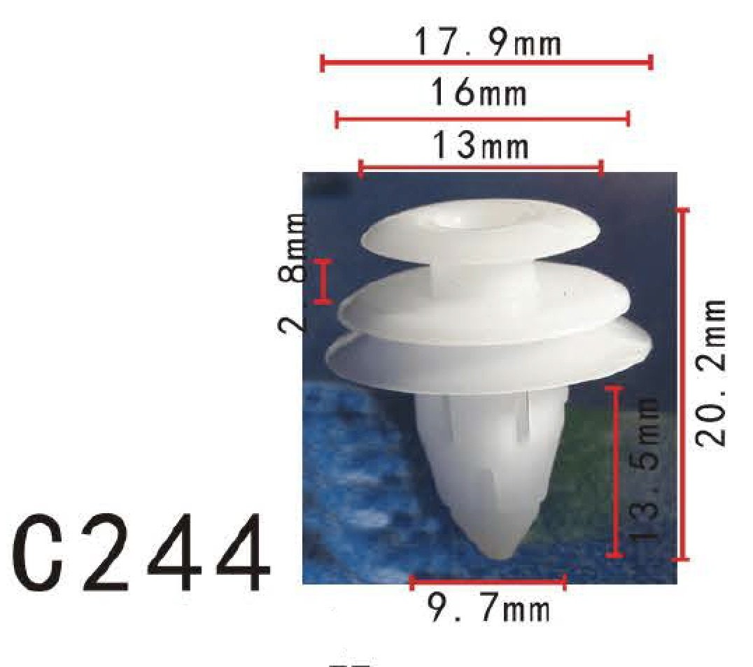 Autobahn88 Retainer Clip For Door Trim Molding, Compatible With Toyota,Lexus (Oem: 67771-06010, 67771-32090, 90467-10168, 67771-