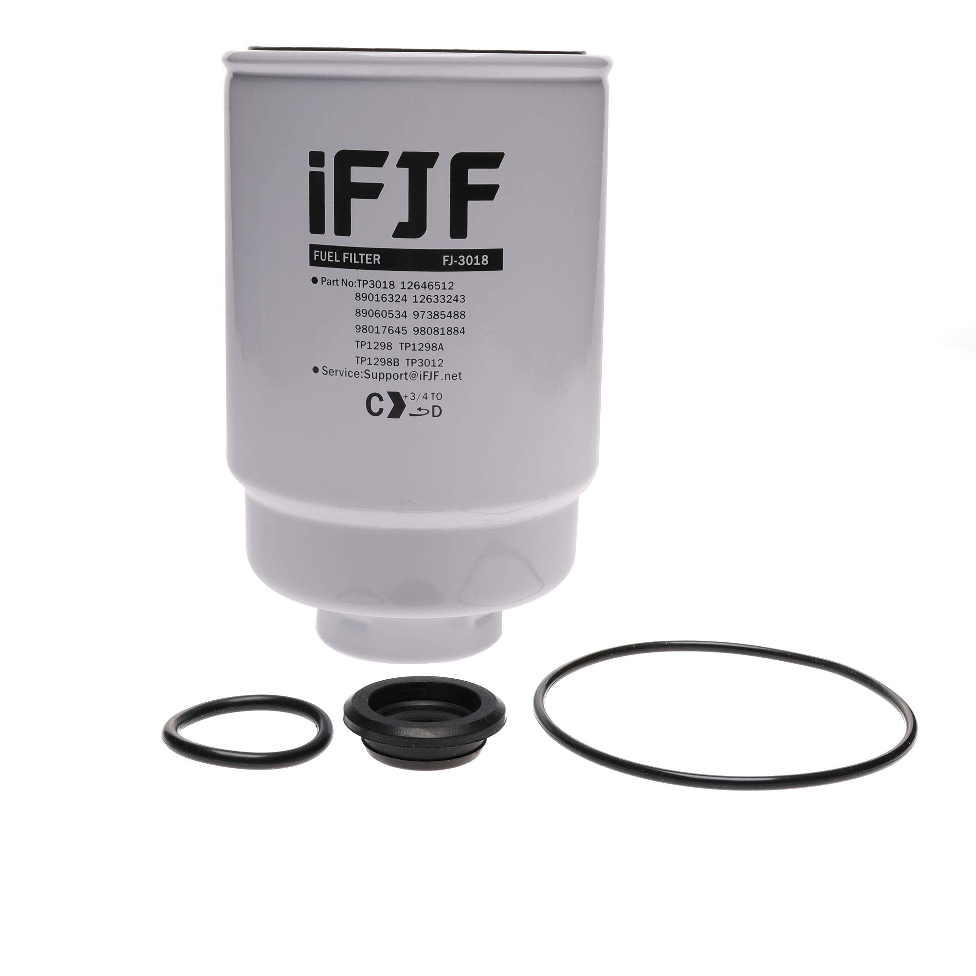 iFJF TP3018 Fuel Filter Replacement for Duramax 6.6L Chevy Silverado/GMC Sierra 2500HD 2001-2016 3500HD 2007-2016 Express/Savana