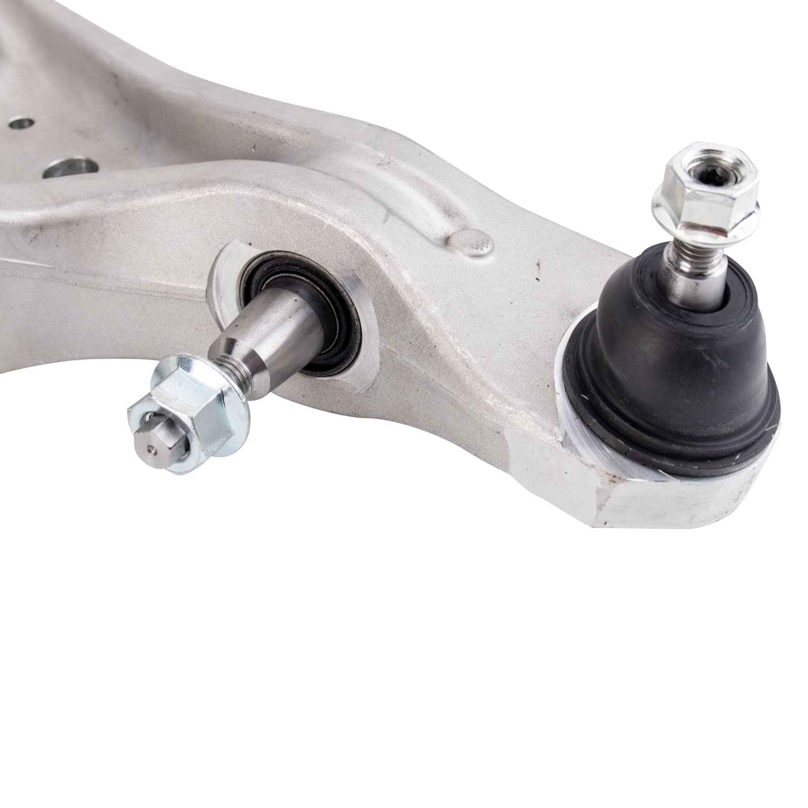 TRQ Front Right Lower Control Arm with Ball Joint, Aluminum, Compatible with 2008-2014 Cadillac CTS & 2004-2009 SRX, Model PSA72947
