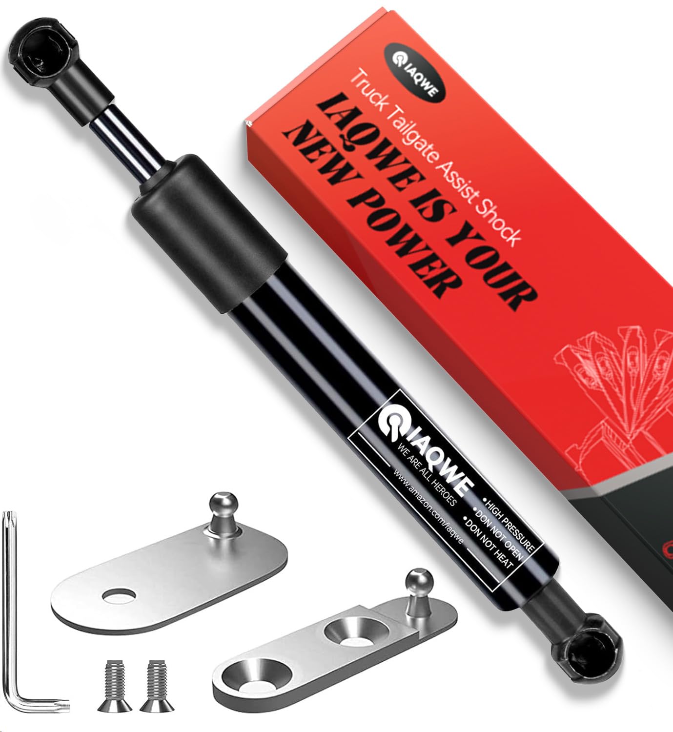IAQWE Truck Tailgate Assist Soft Open Shock Kit for Ford Ranger 2019-2024