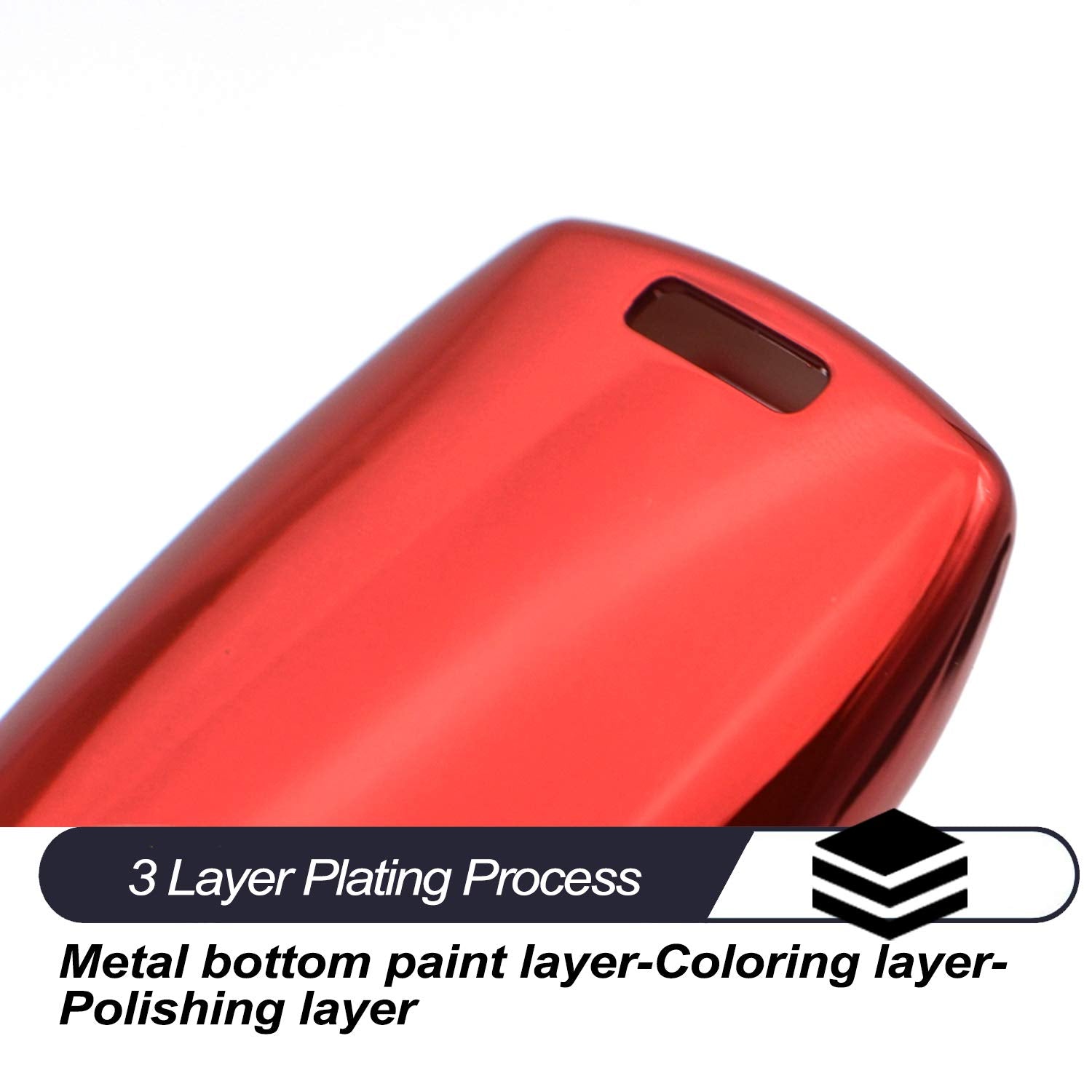 Compatible With Ford Edge Explorer F-150 Fusion Mustang Lincoln Mkc Mkx Mkz Smart 2 3 4 5 Buttons Red Tpu Key Fob Cover Case Rem