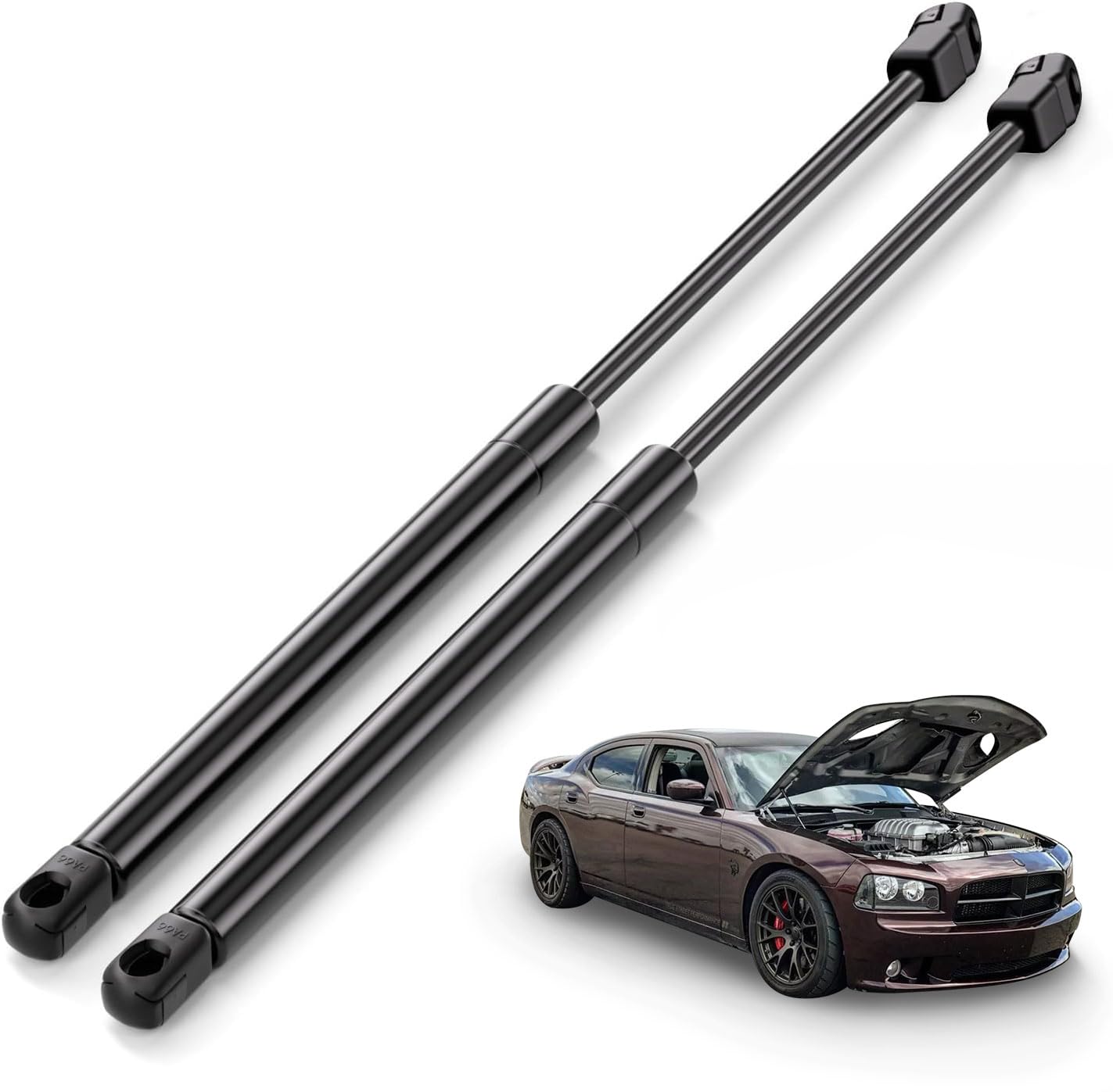 Arana Hood Struts Lift Support For Dodge Charger 2005-2010, Front Hood Replacement Shocks Fits 2005-2010 Chrysler 300, Replace 0