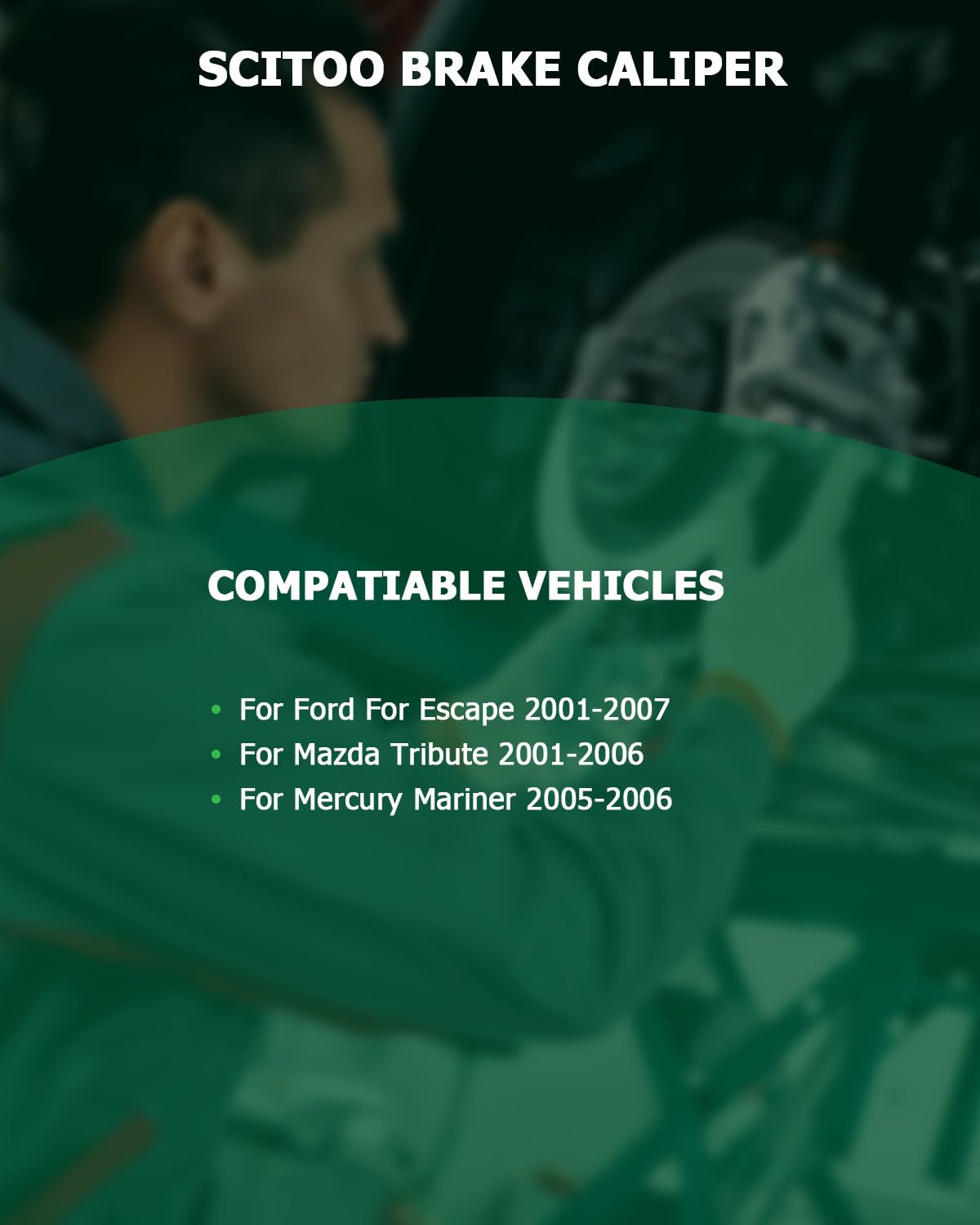 Scitoo Front Right Brake Caliper With Bracket 18B4779 Compatible For Ford For Escape 2001-2007 For Mazda Tribute 2001-2006 For M