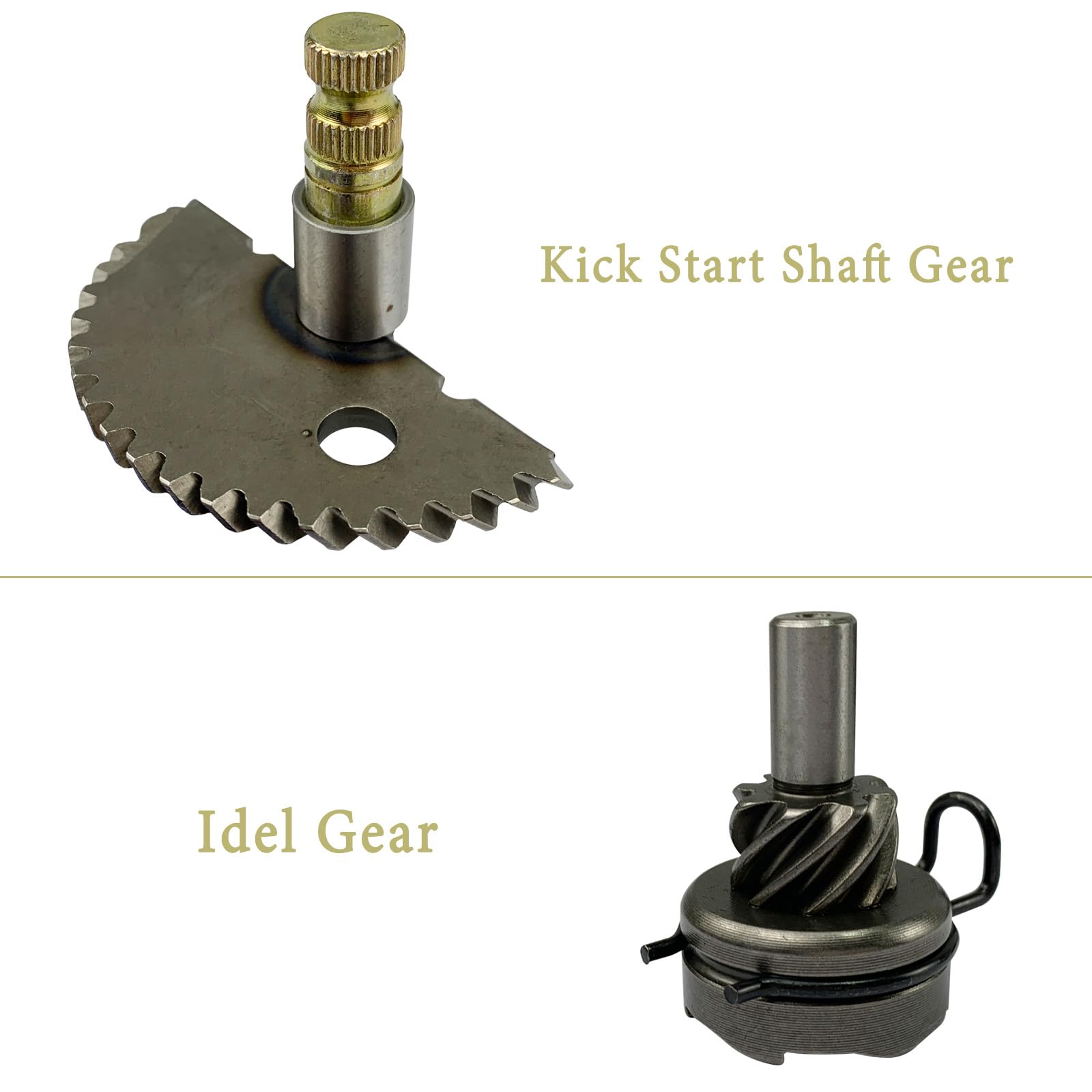 Start Gear Kick Start Gear Shaft Pedal Kit Replacement For Gy6 49Cc 50Cc 139Qmb Engine Moped Atv Scooters Roketa Taotao Jonway