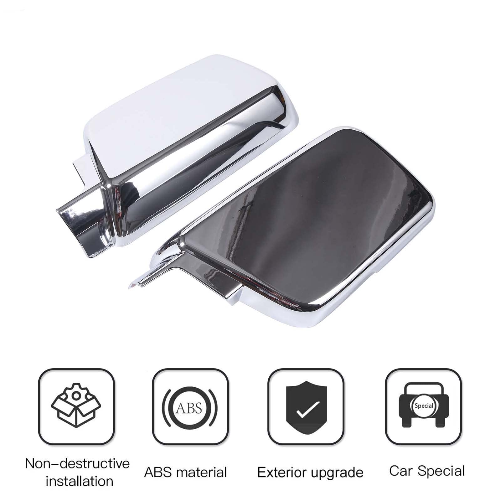 PIUGILH Side Air Intake Hood Vent Cover for Hummer H3 (2005-2009) - 2PCS, Durable ABS Material, Sleek Black Finish