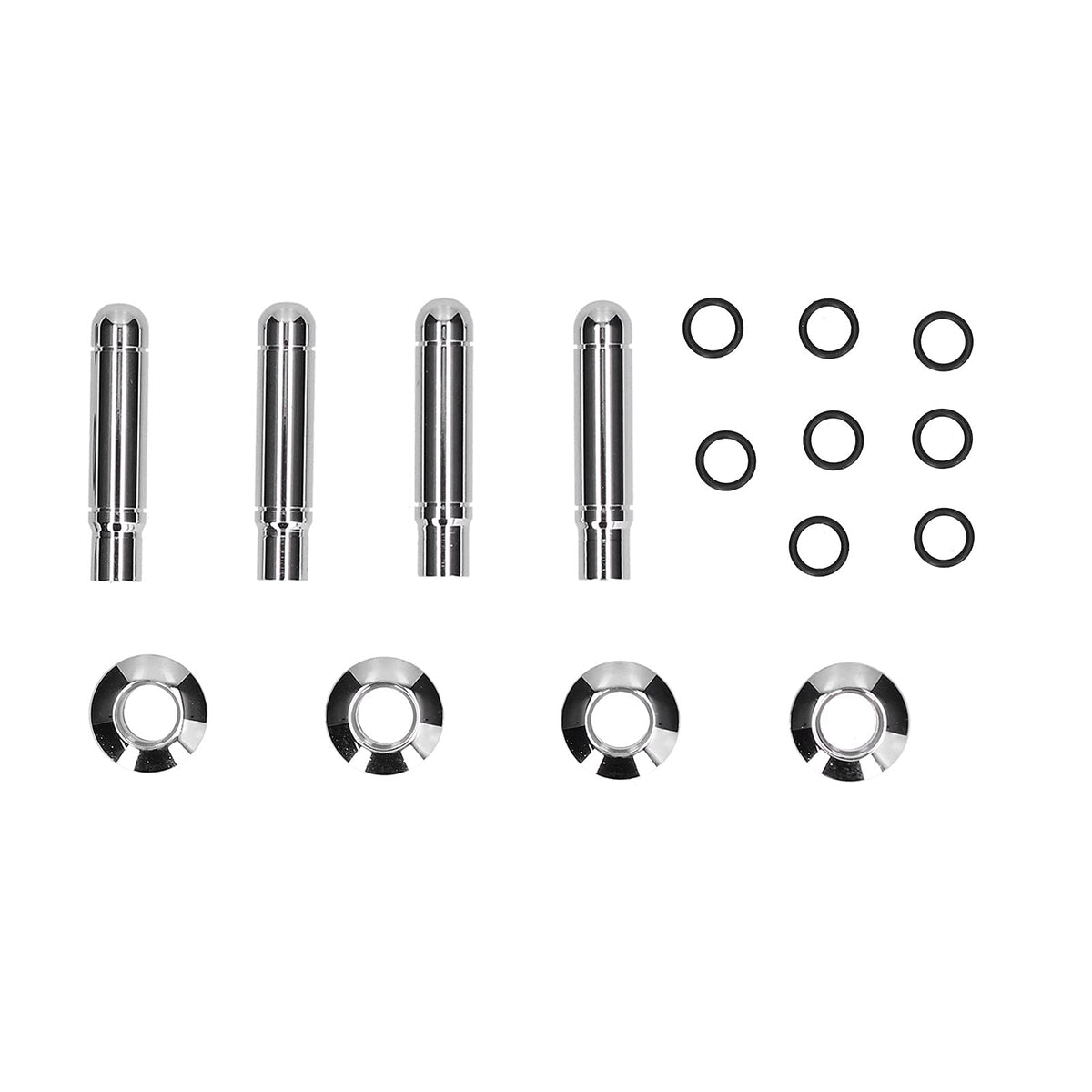 Aramox Car Door Lock Knob, 8Pcs Abs + Chrome-Plated Car Door Lock Pin With Cover Replacement For Chevrolet /Cruze/Malibu
