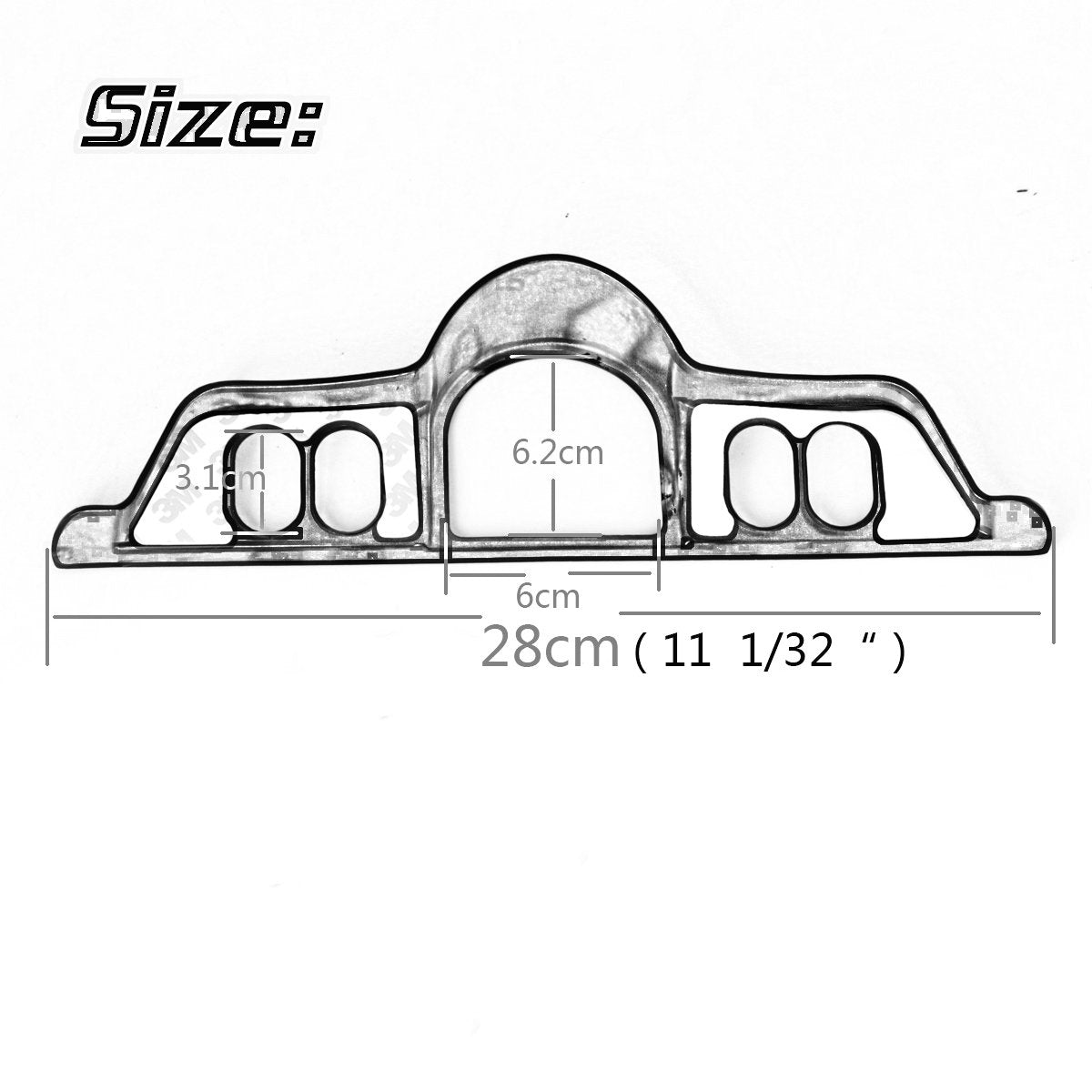 Chrome Switch Dash Panel Accent Cover For Harley Touring 96-13 Electra Glide/Street Glide Flhx 06-13