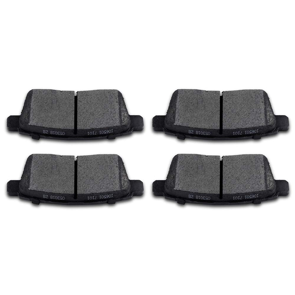 Cciyu D1259 Ceramic Rear Brake Pad Set Fit For 2007-2010 For Ford Edge,2007-2010 For Lincoln Mkx,2007-2012 For Mazda Cx-7,2007-2