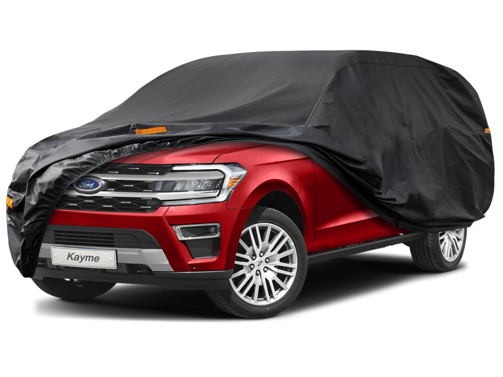 Kayme 7 Layers Suv Car Cover Waterproof All Weather, Outdoor Large Suv Cover Rain Uv Protection, Universal Fit For Infiniti Qx56