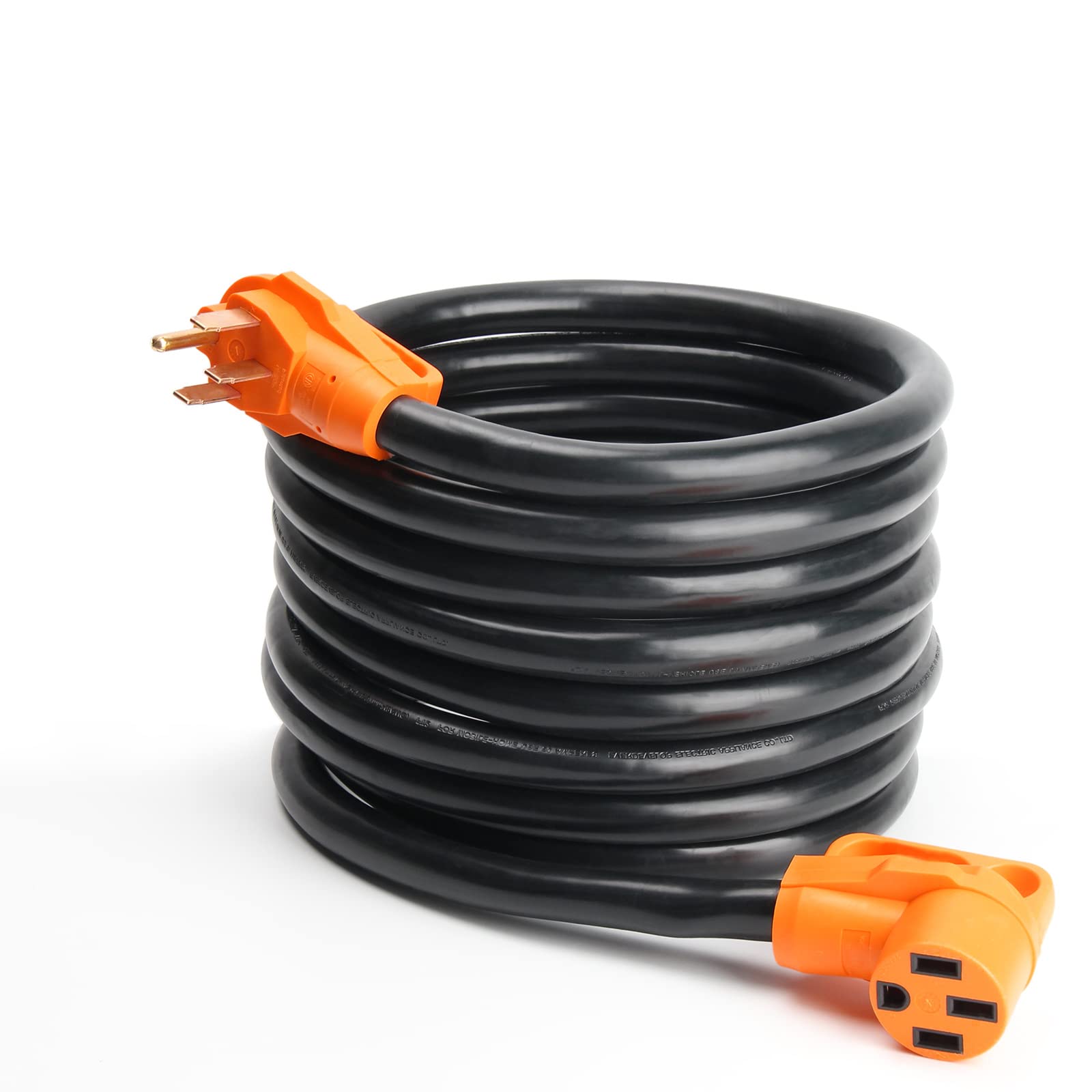 Opl5 50 Amp 25 Feet Rv Power Extension Cord, Heavy Duty 14-50P To 14-50R Plug Receptacle Connector With Grip Handle,Heavy Duty 6