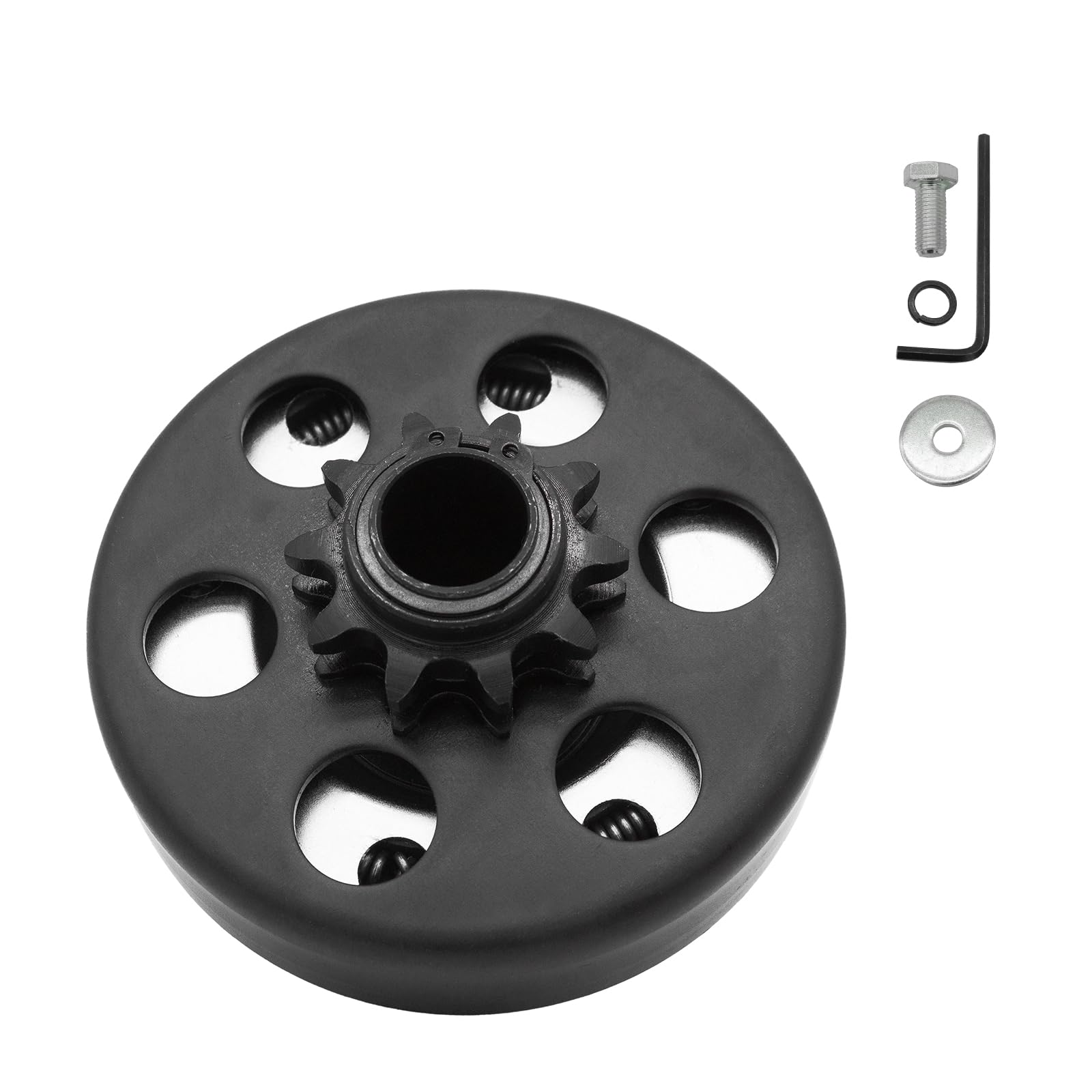 Gymmeds Go Kart Clutch 3/4'' Bore 10 Tooth For #40/41/420 Chain, Centrifugal Clutch Fit For Predator 212, Minibike, Go Kart, Law