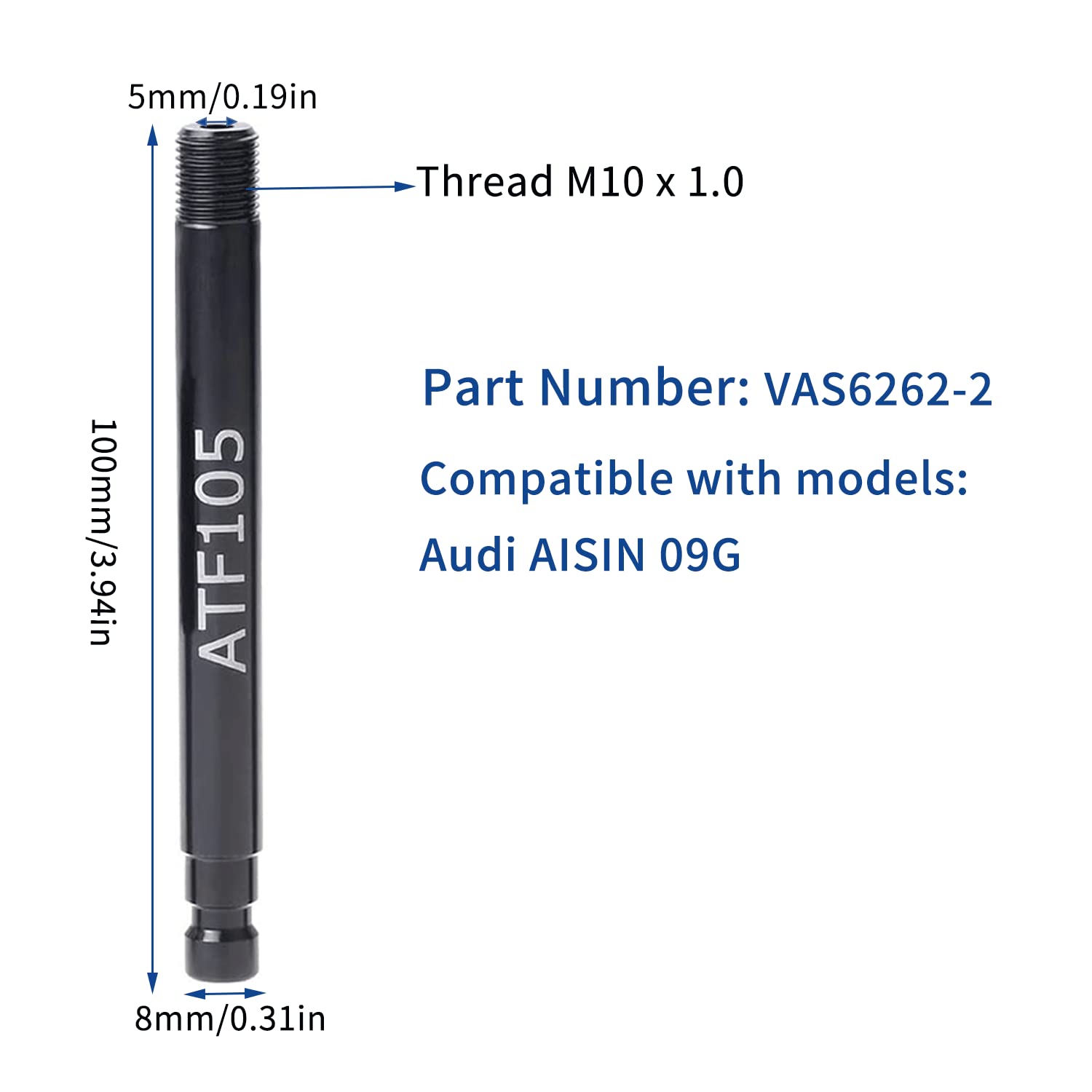 Yhxgljdka Transmission Automatic Fluid Oil Filling Filler Adapter Include Metal Dispenser With Shut Off Valve Compatible With Vw Audi 09G 01J 722.9 Cvt Dsg Atf Benz 722.9