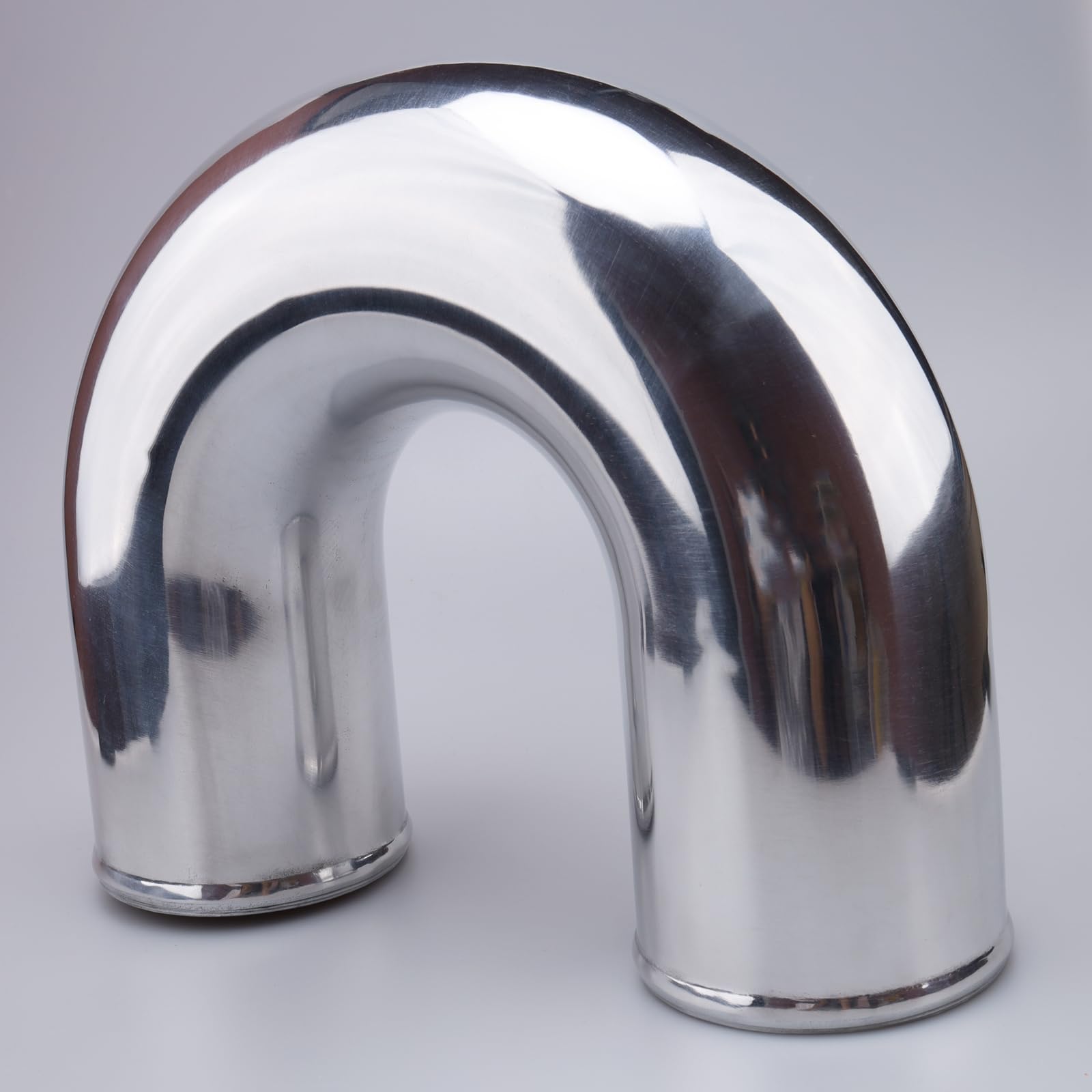 Ac Performance 4'' (102Mm) Od 180 Degree Aluminum Elbow Intercooler Pipe Air Intake Tube, 1D Radius, Center To Center Distance 8