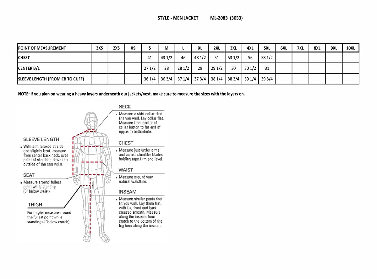 Milwaukee Leather ML2083 Men's Black Premium Leather Vented Motorcycle Rider Jacket w/Reflective Piping - XX-Large