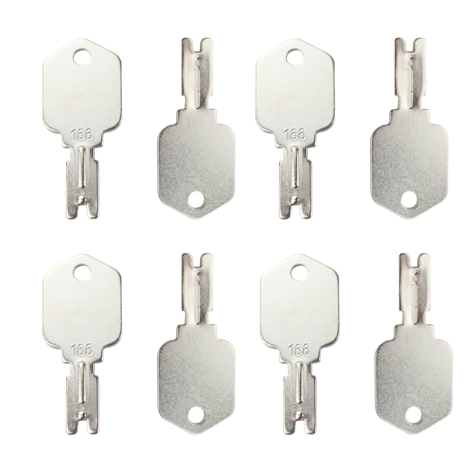 8 Pack 166 Hyster Forklift Key Hyster Heavy Equipment Keys Compatible With Yale Komatsu Crown Gehl Gradall