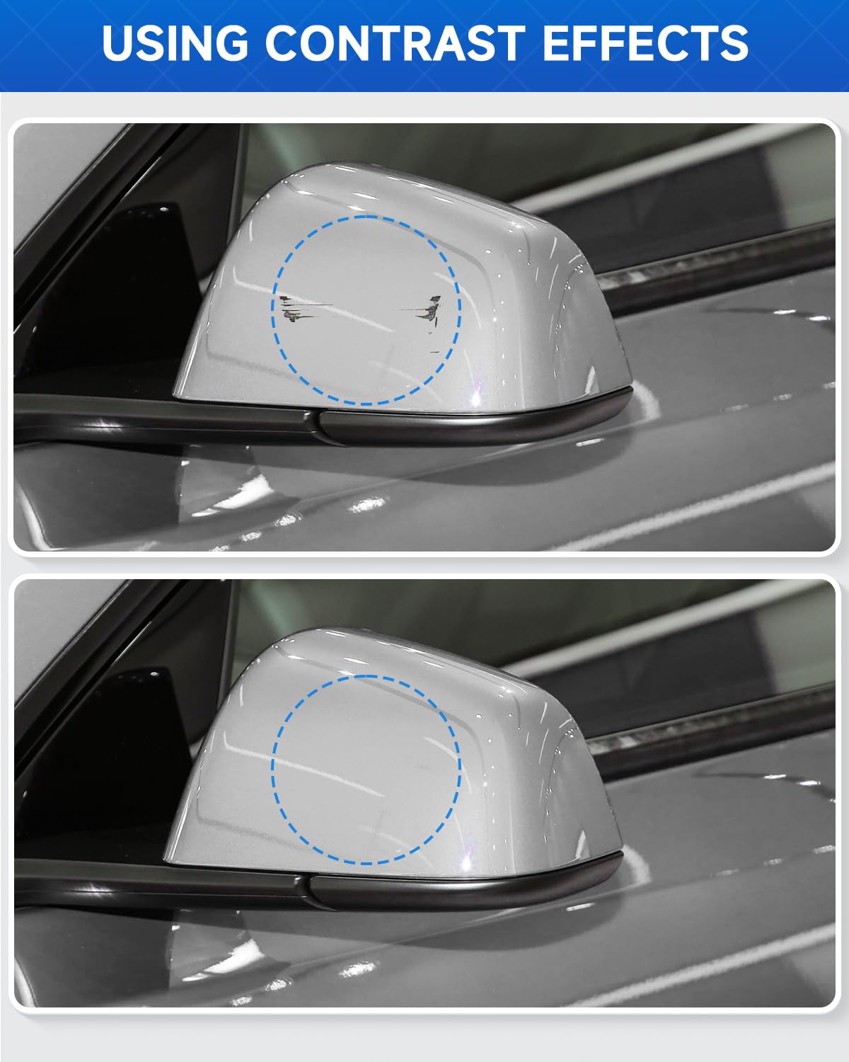 Teslaunch Midnight Silver Metallic (PMNG) Touch Up Paint for Tesla for Model 3/Y/S/X - OEM Original Touch Up Paint Pen for Tesla