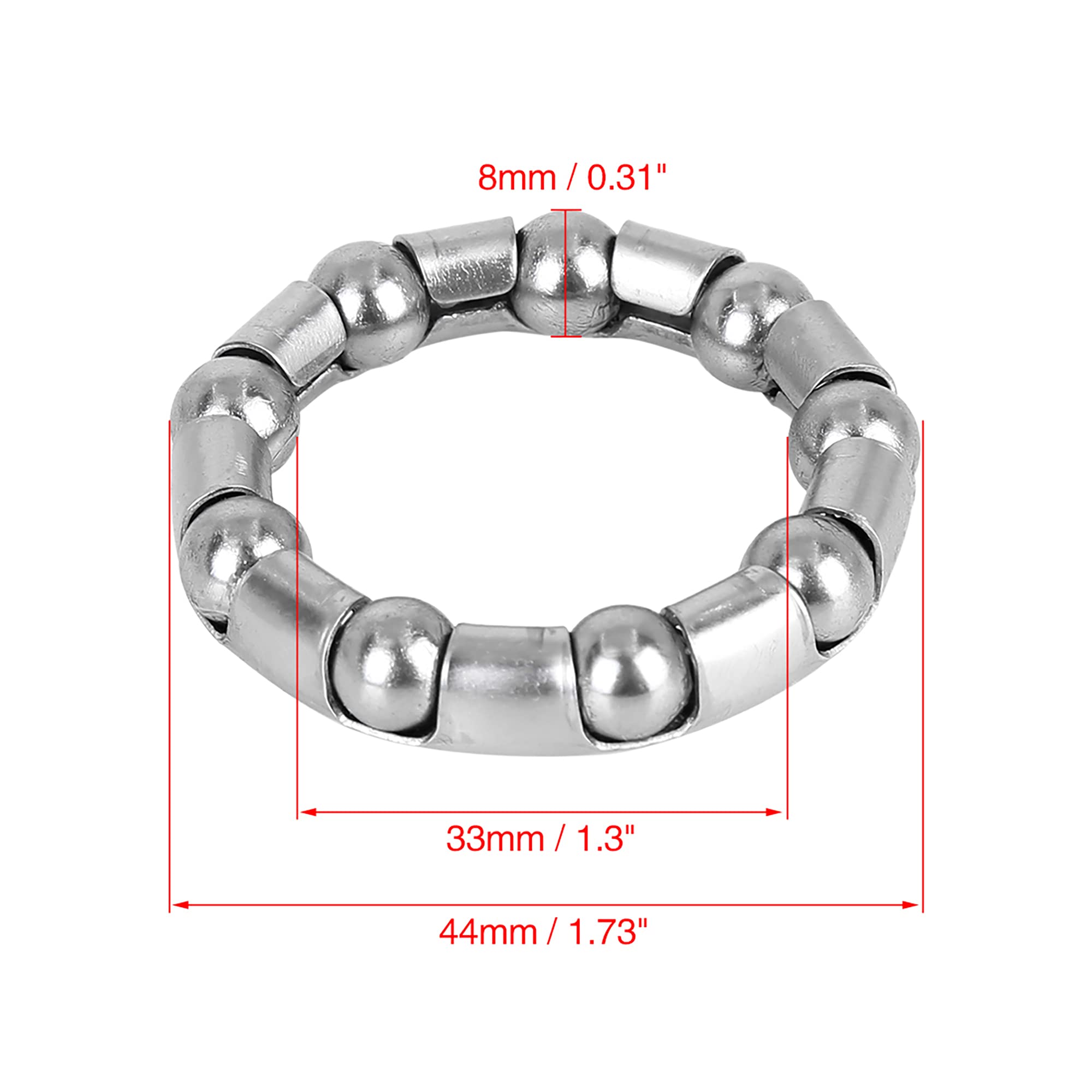 X Autohaux 4Pcs 44Mm X 9 Ball Bearing Cages Crank Bearings Wheel Bearing Retainer For Bicycle