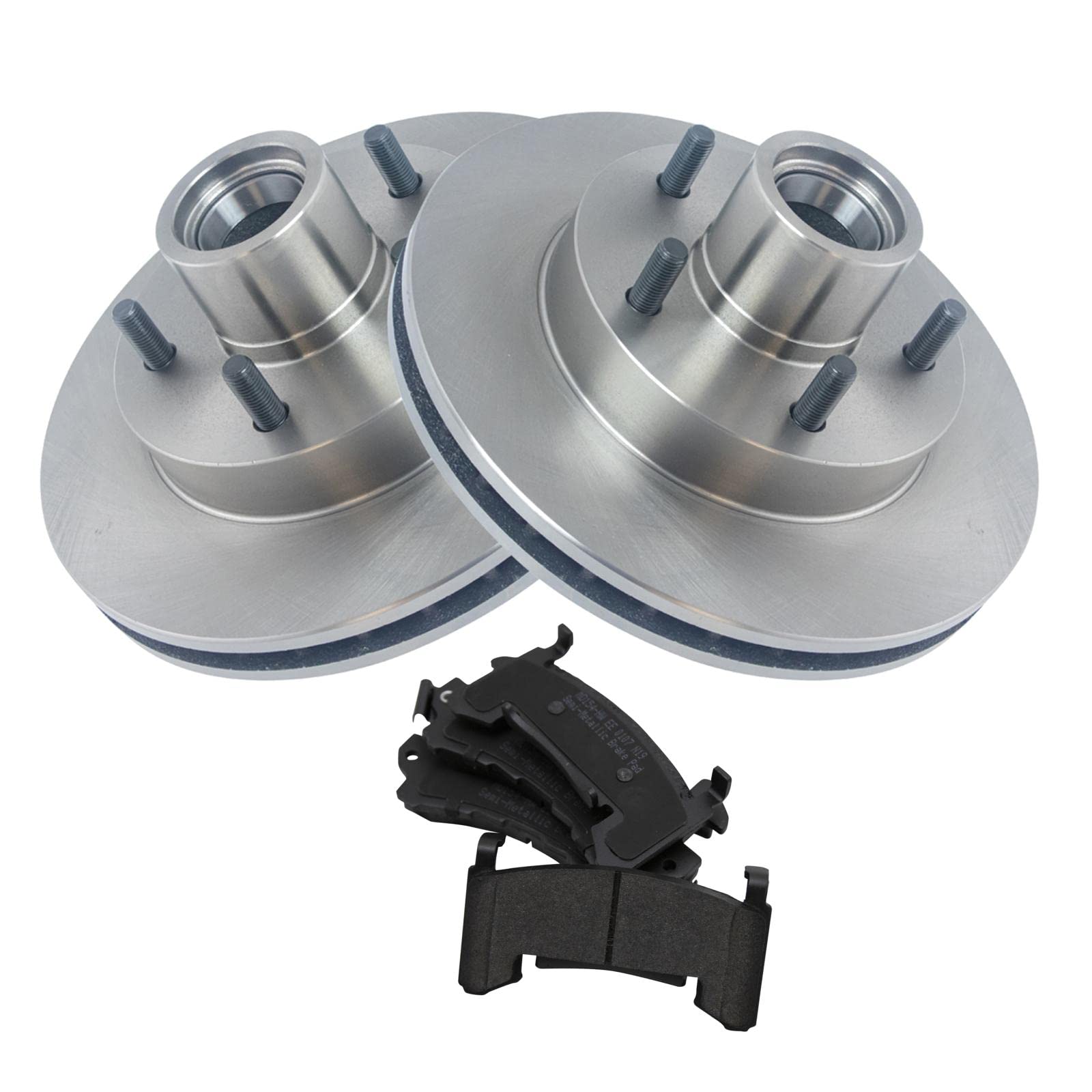 Trq Front Brake Pad & Rotors Kit Compatible With Blazer S10 Pickup Truck Jimmy S-15