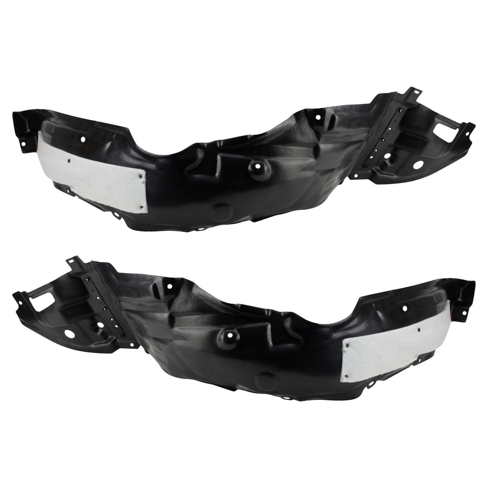 Trq Front Inner Fender Liner Set Compatible With 2014-2016 Toyota Corolla To1248184 To1249178