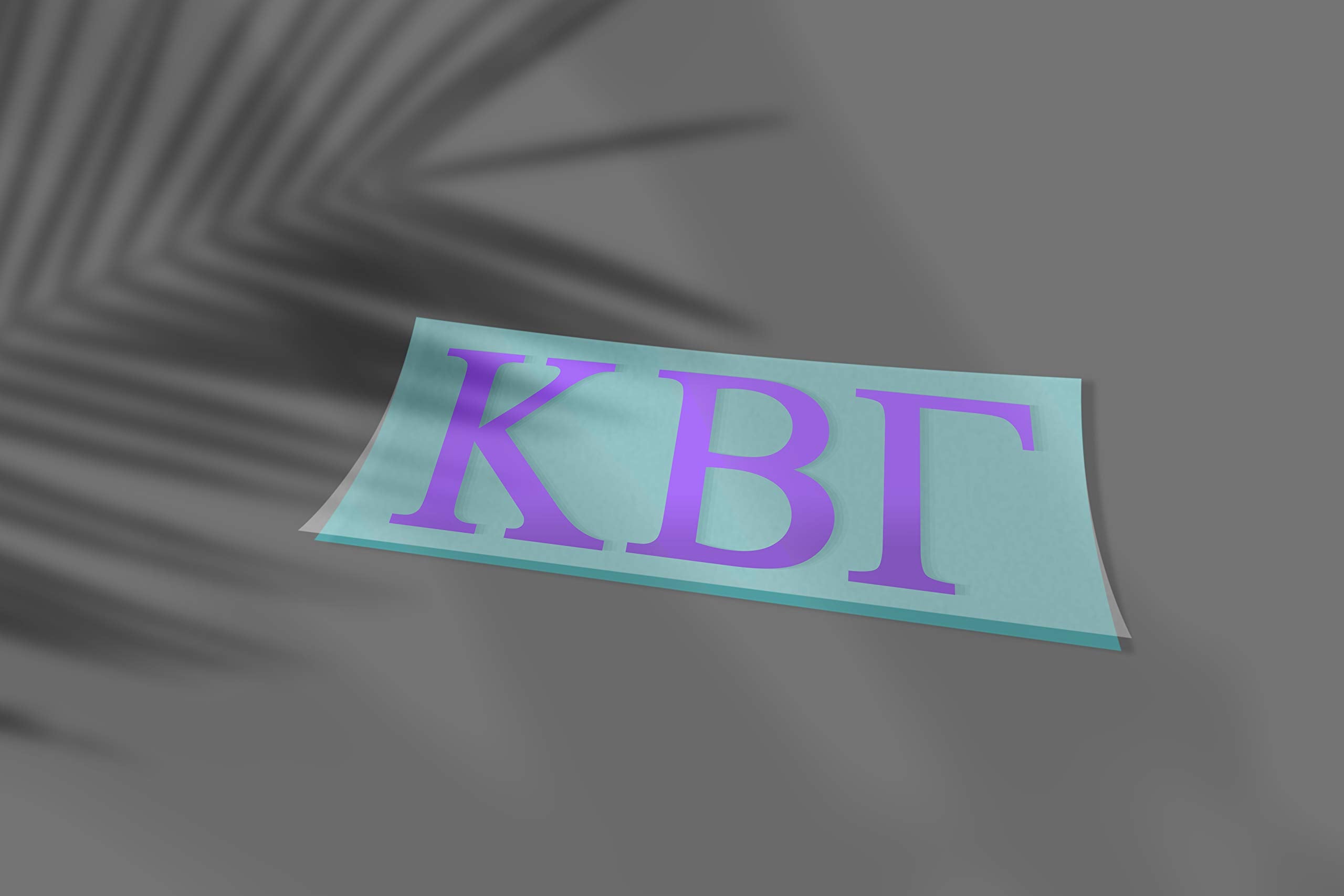Pro-Graphx Kappa Beta Gamma Greek Sorority Sticker Decal, 2.5 Inches Tall, Lilac
