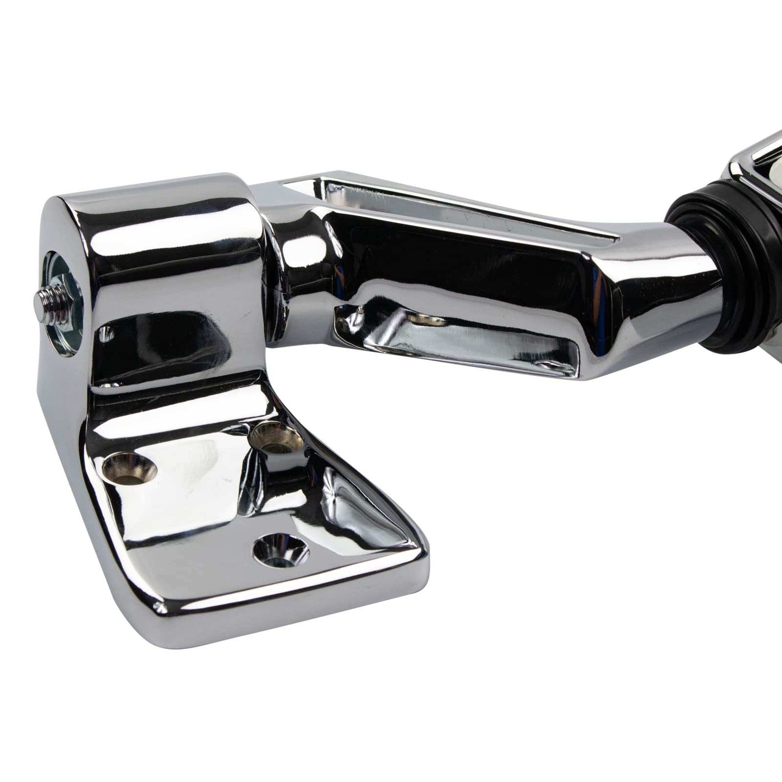 Trq Right Mirror With Convex Glass With Chrome Cover Passenger Side Compatible With 1987-2002 Jeep Wrangler Ch1321189