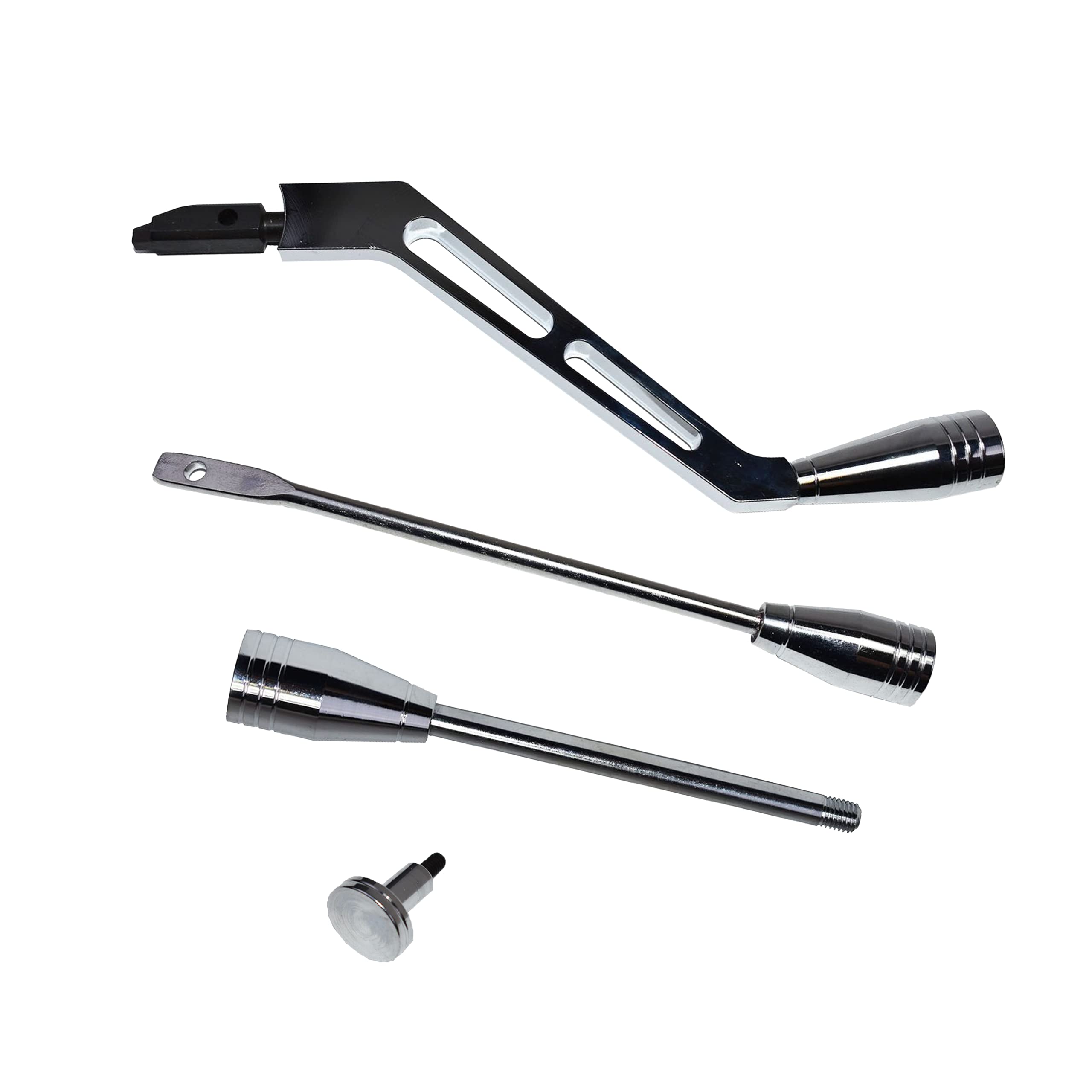 A-Team Performance - Polished Billet Aluminum Column Shifter Lever Turn Signal Hazard Boots Tilt - Compatible With Gm Column 196