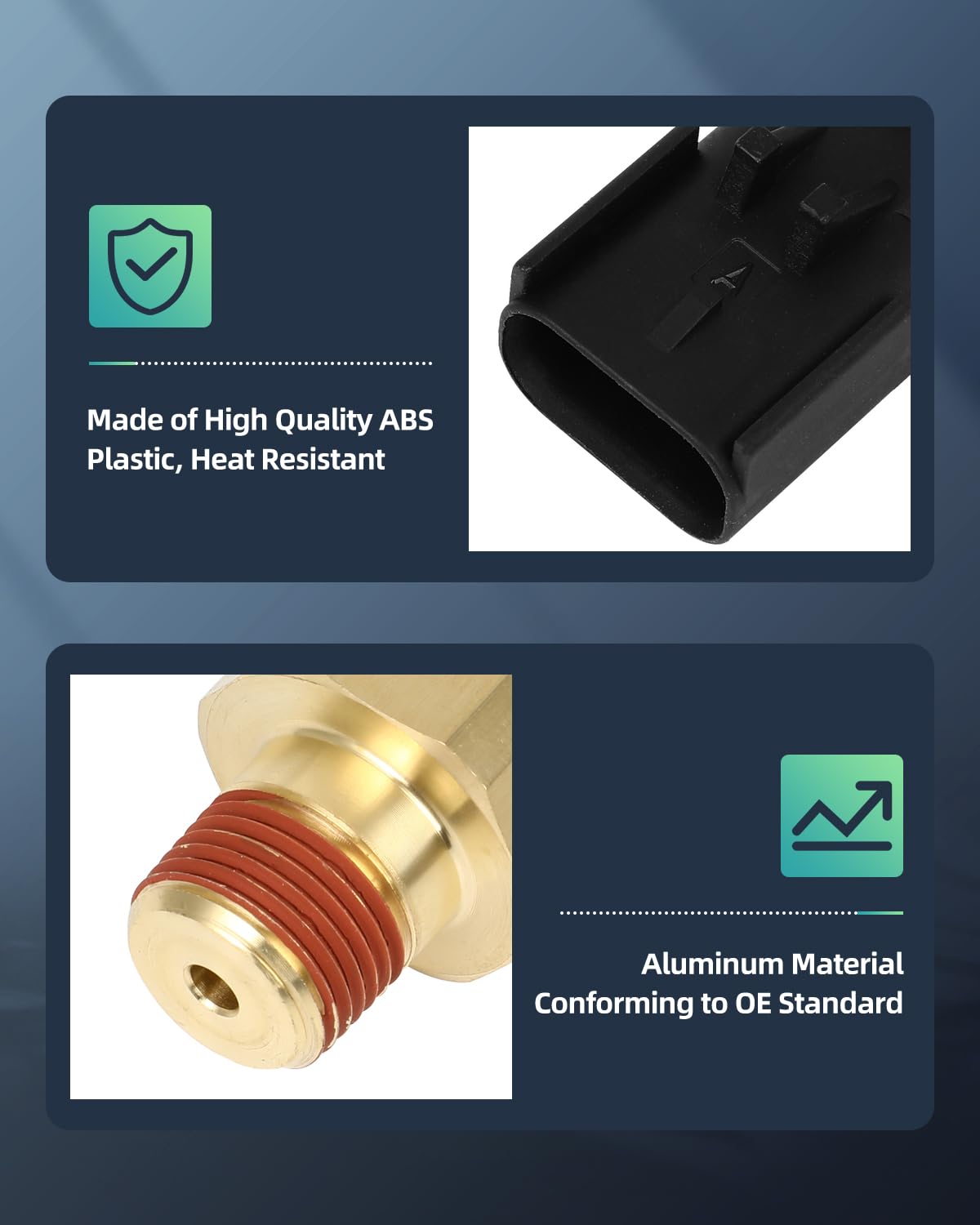 Scitoo Engine Oil Pressure Sensor Compatible For Dodge Dart For Ram 1500 Transmission Engine Oil Pressure Sensor Switch Oil Sending Unit 2.0 2.4L 68145662Ab 68145662Aa 926552 926-552