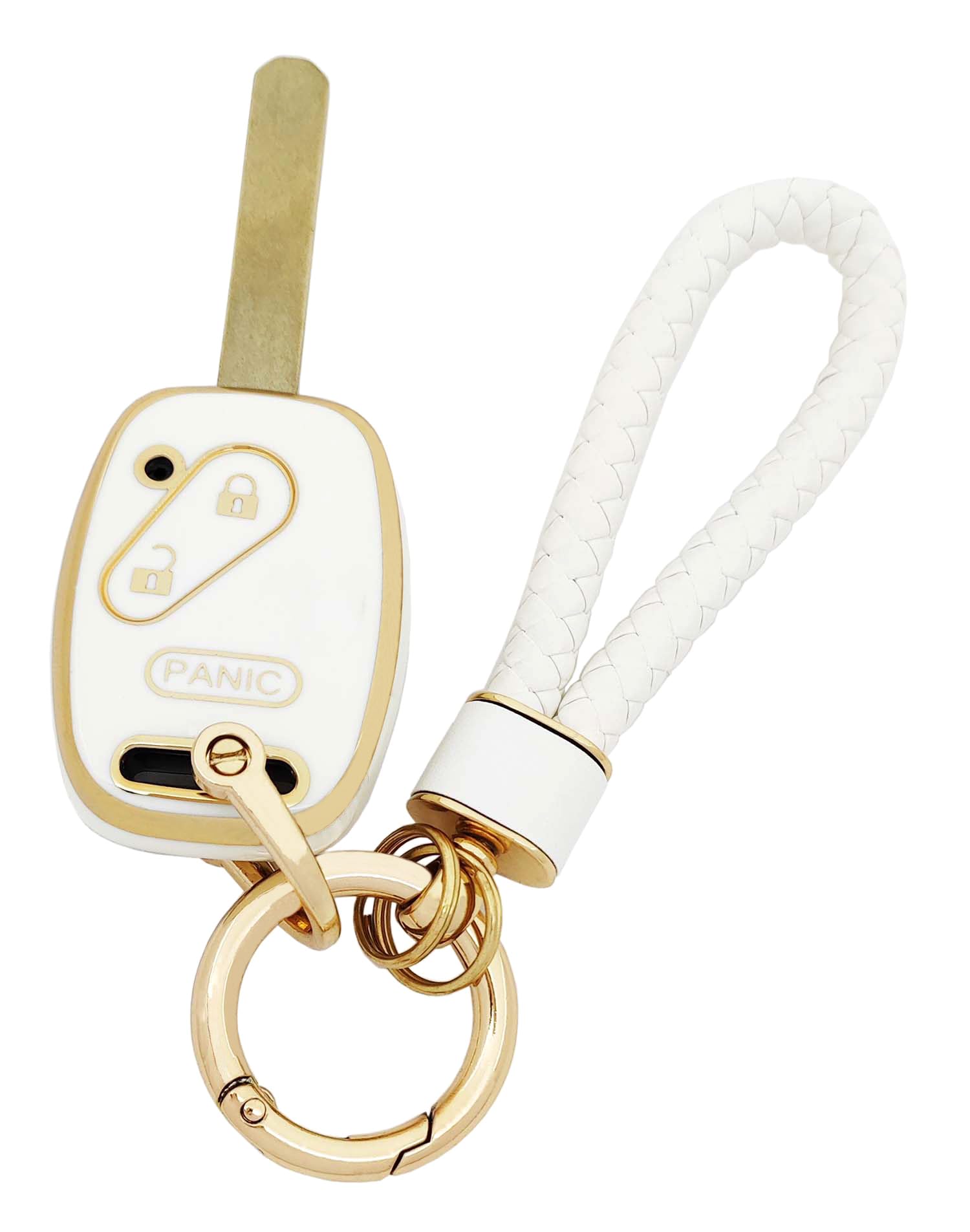 Arruweer Soft Tpu Key Fob Cover Holder Protector Compatiable With Honda Accord Civic Cr-V Fit Odyssey Pilot Ridgeline Cr-Z Acces