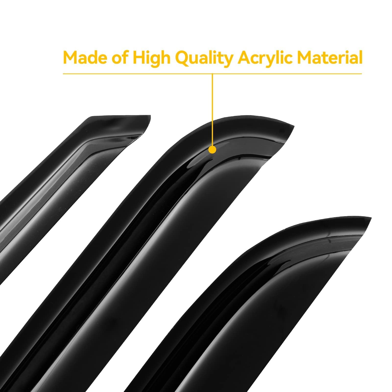 Cxdar Window Rain Guards Visors For 2000-2006 Chevy Tahoe, Window Vent Wind Shades Deflectors For 00-06 Gmc Yukon