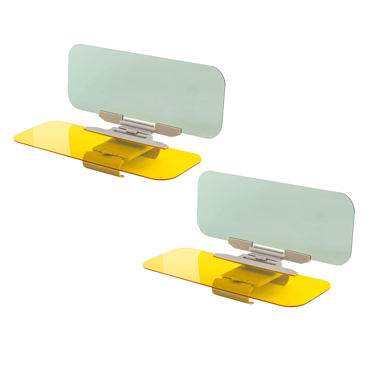 Car Windshield Tac Sun Visor Night Anti-Glare 2 Pack- Zone Tech Premium Quality Universal Sunshade And Night Vision Anti-Dazzle