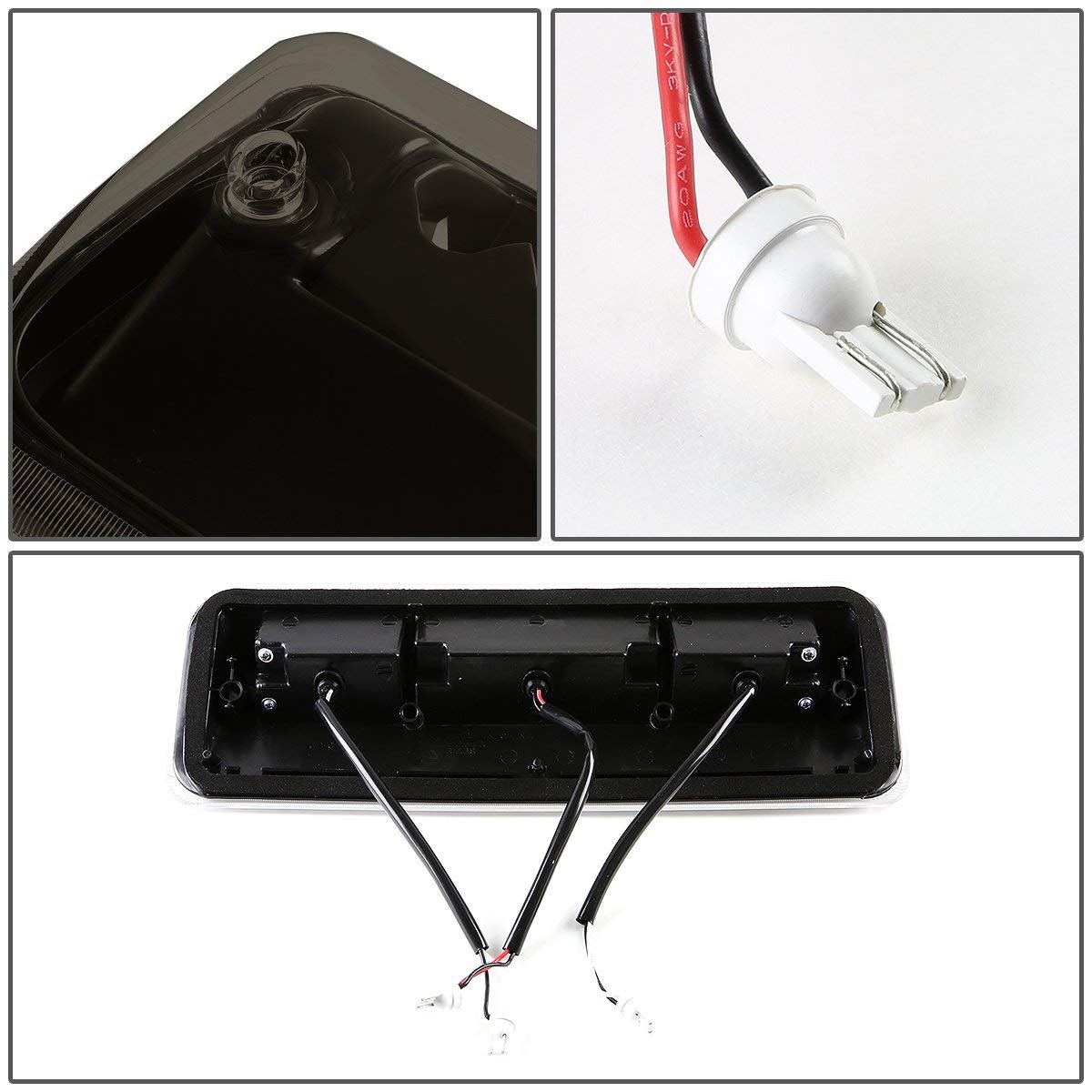 3Rd Third Tail Rear Brake Light Replacement For 2004 2005 2006 2007 2008 Ford F-150 Lincoln Mark Lt High Mount Waterproof Dual R