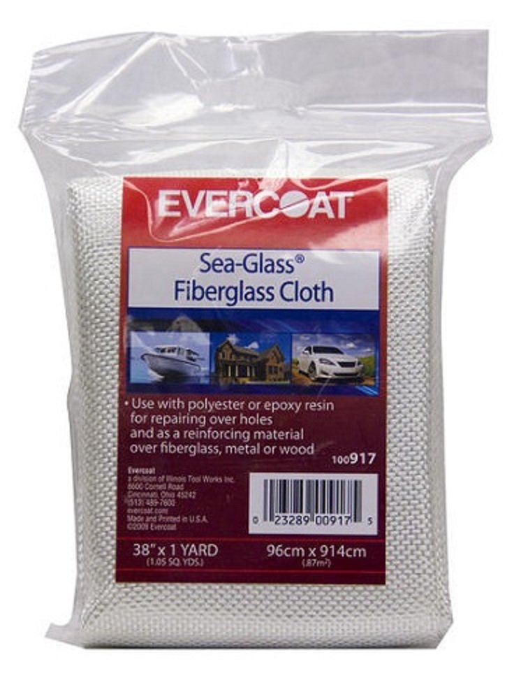 Evercoat 100917 38'' X 1 Yard Sea-Glass Fiberglass Cloth