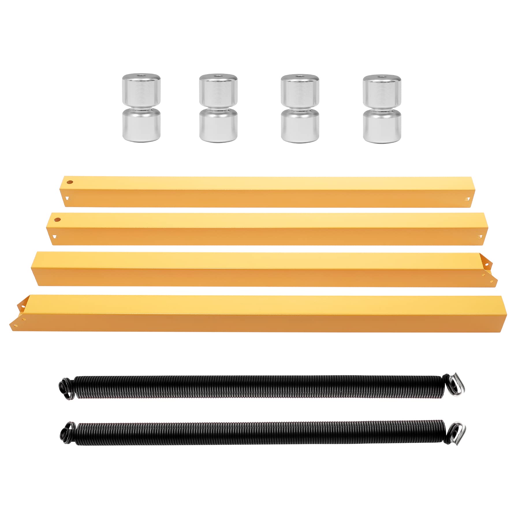 Trailer Tailgate Lift Assist Kit with 2 Sides (Aluminum Alloy Rollers), Compatible with Open Utility Trailer Tailgate and Ramp, 