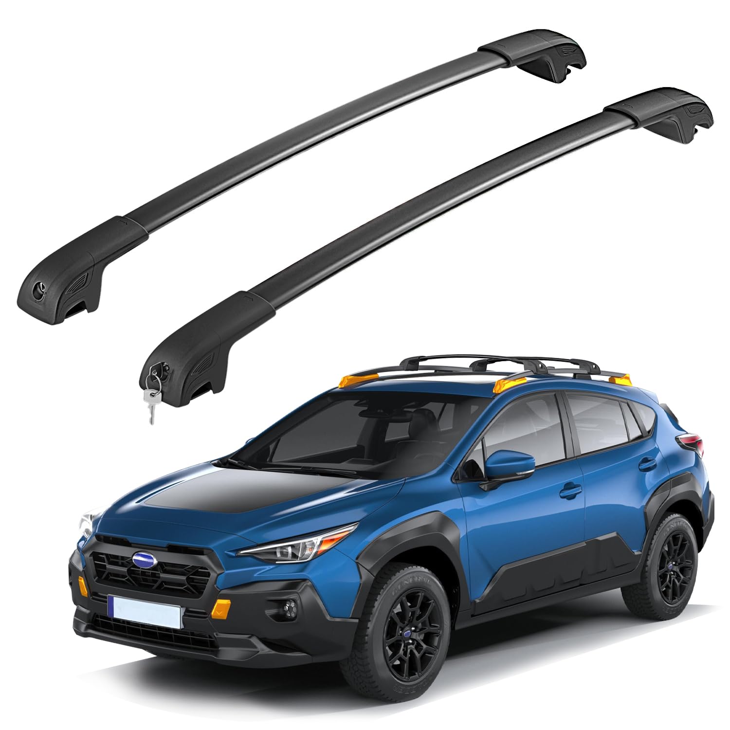 Hmmtyrack Car Roof Rack Cross Bars Compatible With Subaru Crosstrek Wilderness 2024, Aluminum Roof Rails Crossbar With Lock For