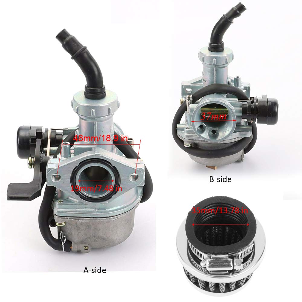 PZ19 Carburetor for TaoTao Kazuma Baja 70cc 90cc 110cc 125cc NST SunL Chinese Quad 4 Stroke ATV Go Kart Pit Dirt Bike CRF50F XL7