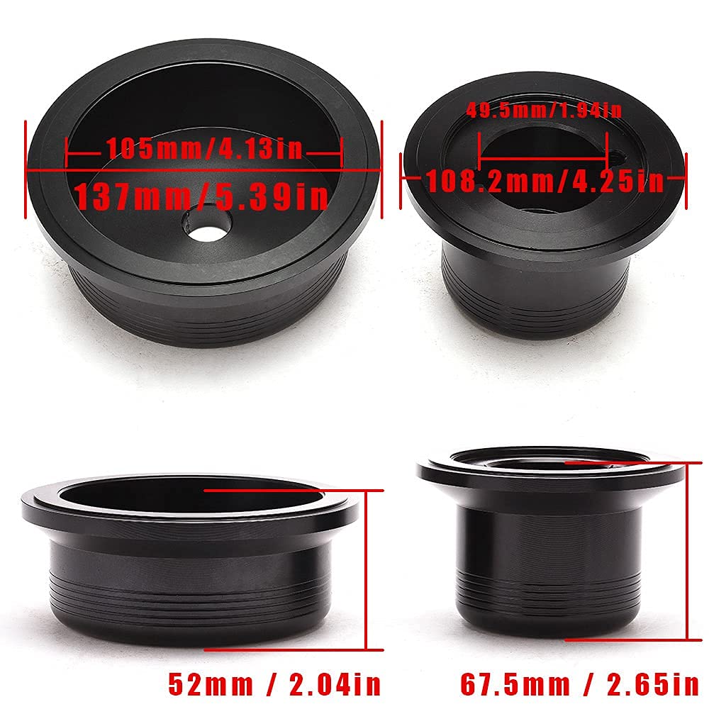 RJSPHH Main Crankshaft Seal Driver Kit Front & Rear for LB7 LLY LBZ LMM LML, 01-16 GM 6.6 6.6L Duramax Diesel