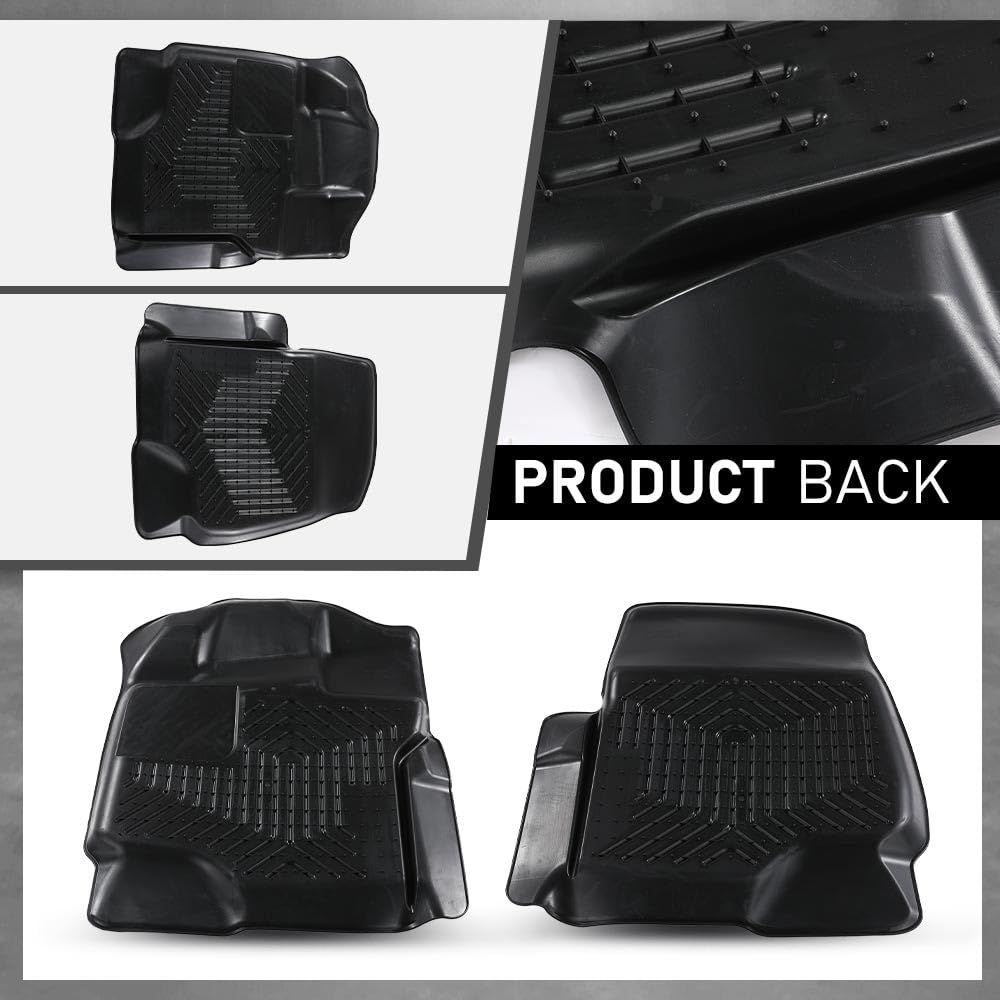 G-PLUS Floor Mats Cargo Liner Compatible with Ford F150 Super Crew 2015-2025(Fit 22-24 Lightning Models) All Weather Full Cover