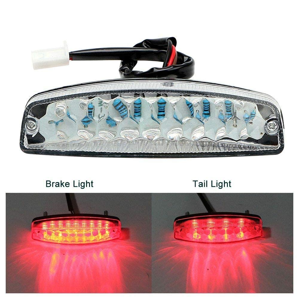 HERIS LED Rear Tail Brake Lights for 50cc 70 Cc 90cc 110cc 125cc 150cc Taotao SunL JCL Coolster Roketa Kazuma Chinese ATVs Quad