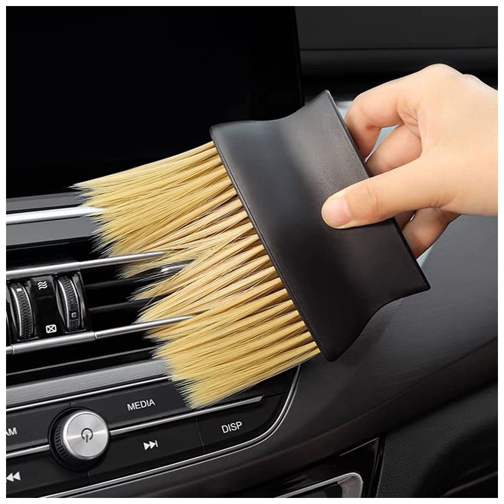 Auto Interior Dust Brush, Car Cleaning Brushes Duster, Soft Bristles Detailing Brush Dusting Tool For Automotive Dashboard, Air 