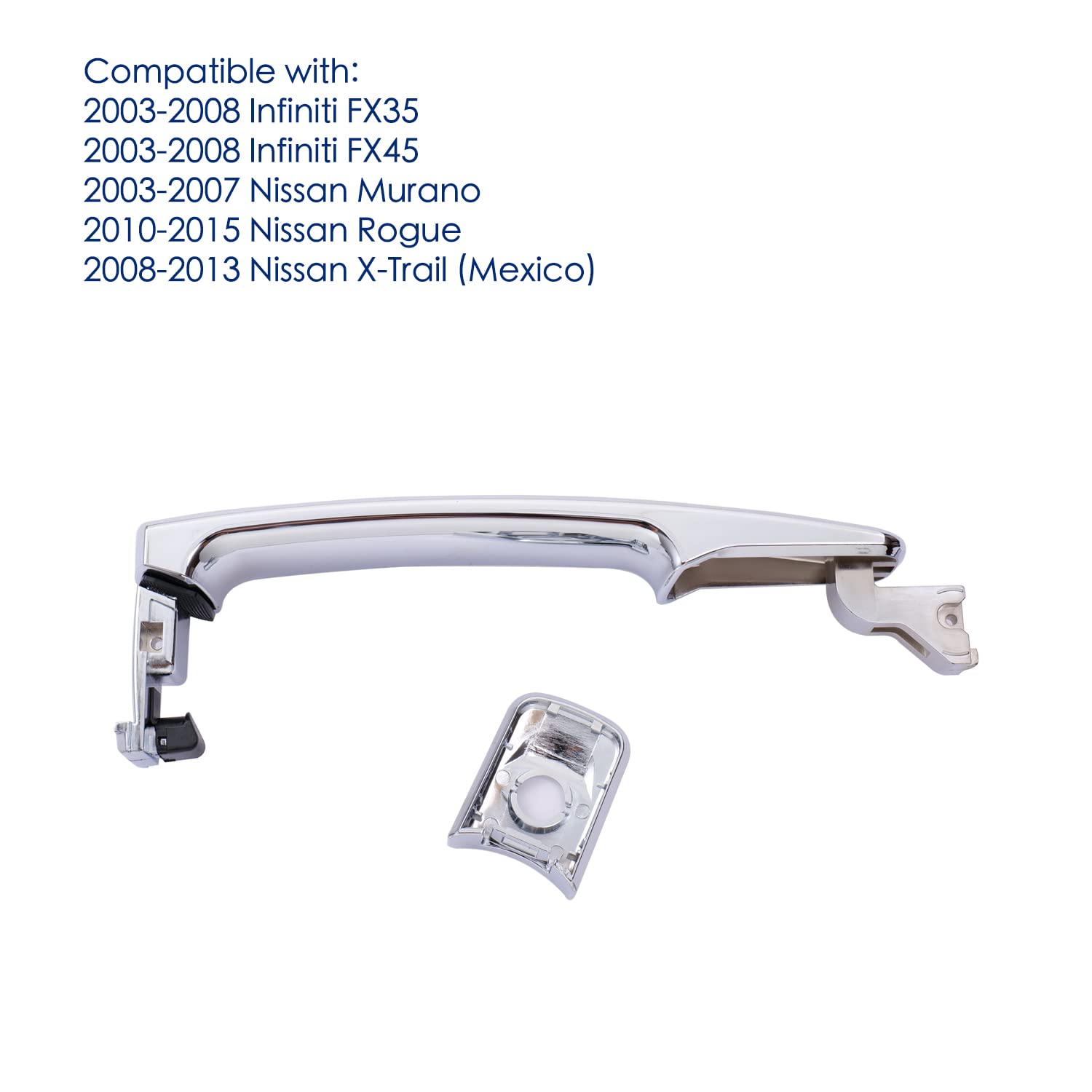 Lcyolada Exterior Door Handle Front Left Driver Side for Nissan Rogue 2010-2015,Nissan Murano 2003-2007,Infiniti FX35 FX45 2003-