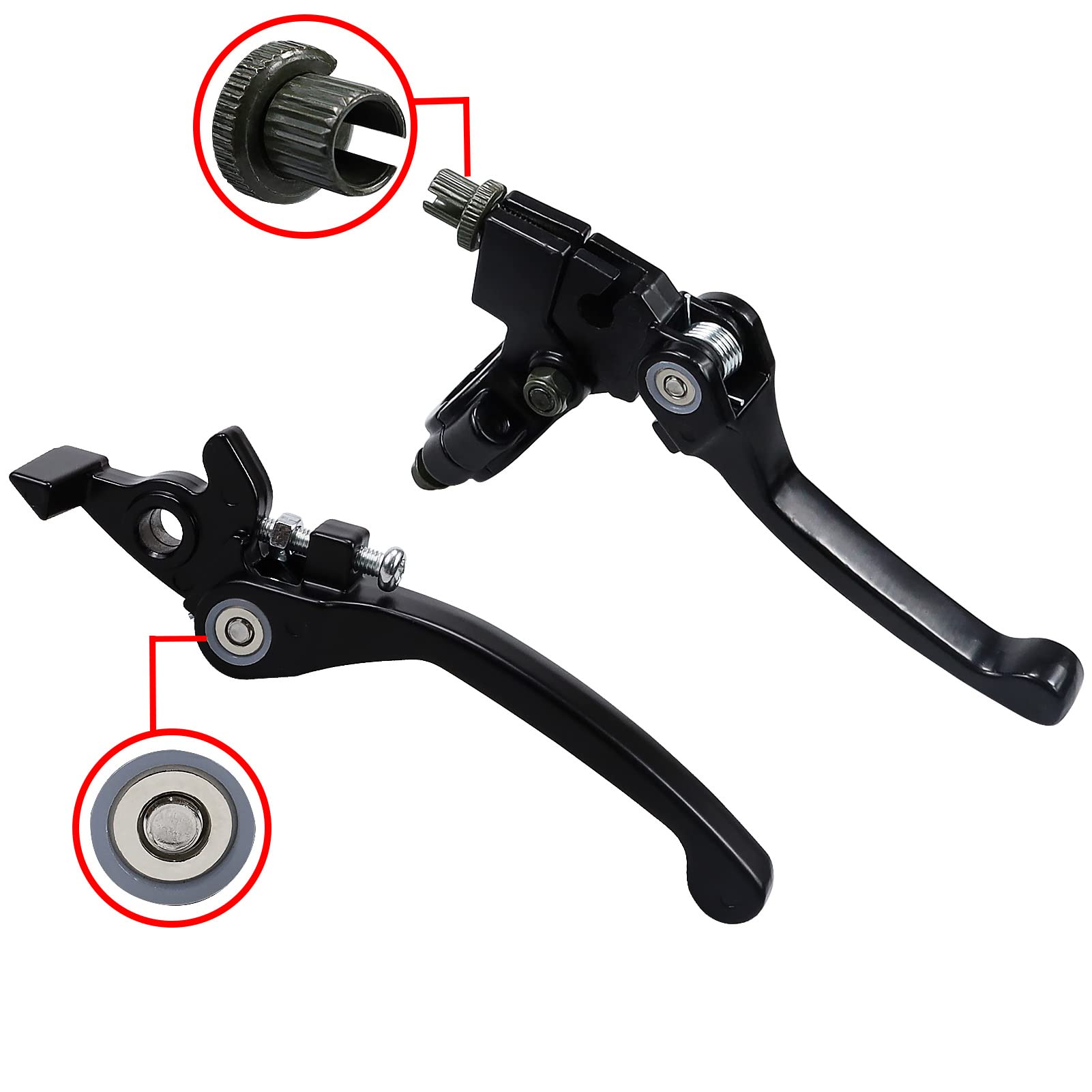 LOCOPOW Brake Clutch Lever Handle for 7/8'' 22mm Handlebar for 110cc 125cc 140cc TTR 125cc SSR RFZ Xmotos Apollo Taotao Thumpsta
