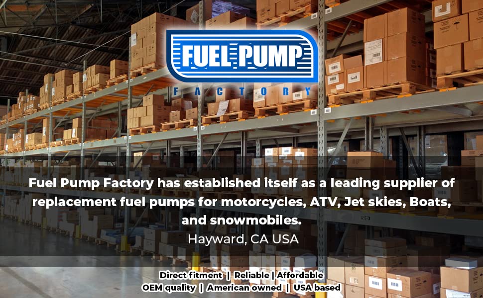 Fuel Pump Factory FPF Fuel Pump for John Deere Gator 2011-2017, Metal, Replaces AM136612/AUC11498, Models 590i/625i/825i