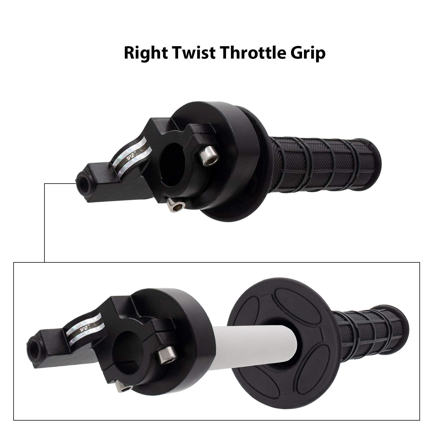 1Pz Gs1-T10 Heavy Duty 7/8' 22Mm Twist Throttle Grips Cable For Crf Klx Ttr 110 125 150 200 250 Cc Dirt Pit Bike