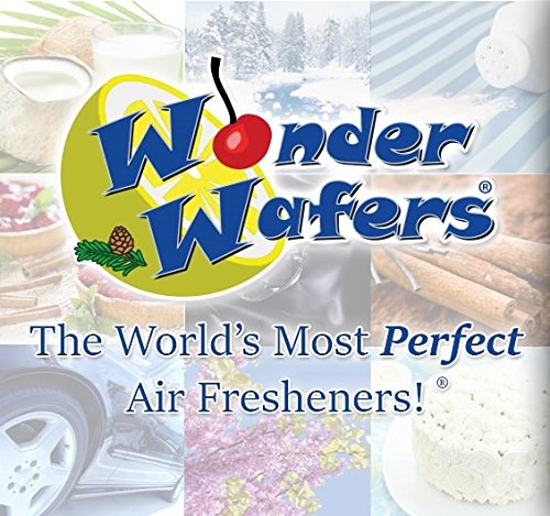 Wonder Wafers Fresh Lemon Air Fresheners, 25 CT Individually Wrapped, Yellow