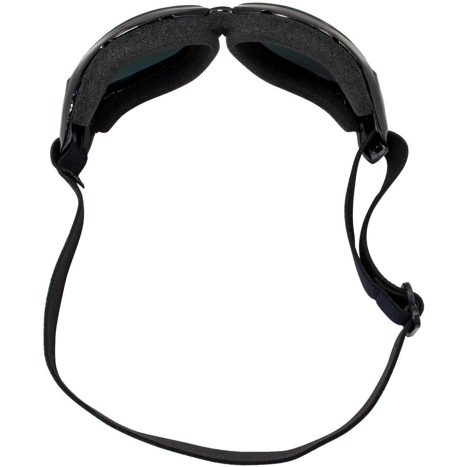 Global Vision Eliminator Dirt Bike Padded Motorcycle Riding Goggles For Men And Women (Black Frame/Smoke Lens) (Black Frame/Dark Smoke Lens)