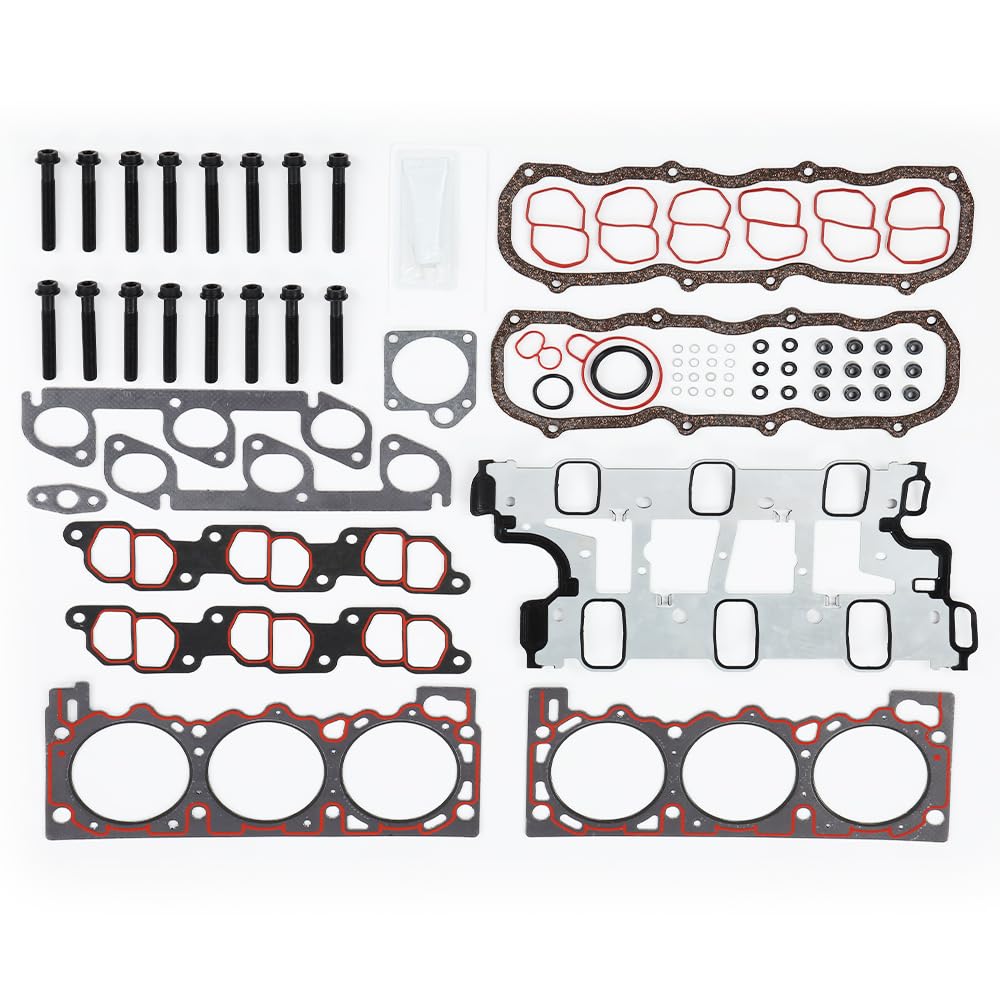 PIT66 Head Gasket Set Bolts Compatible with Ford Aerostar 4.0L 1997,Fit Ford Explorer 4.0L 1997-2000,Fit Ford Ranger 4.0L 1997-2