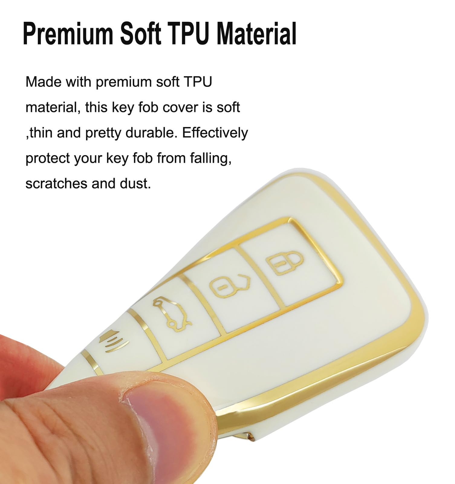 Arruweer Key Fob Cover For Lexus Soft Tpu Smart Key Fob Case Holder Protector Compatiable With Lexus Rx Is Es Gs Ls Nx Rs Gx Lx